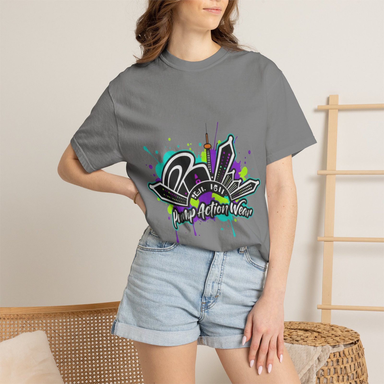 Graffiti City “Pimp-Action Wear” Graphic T-Shirt - Image 24