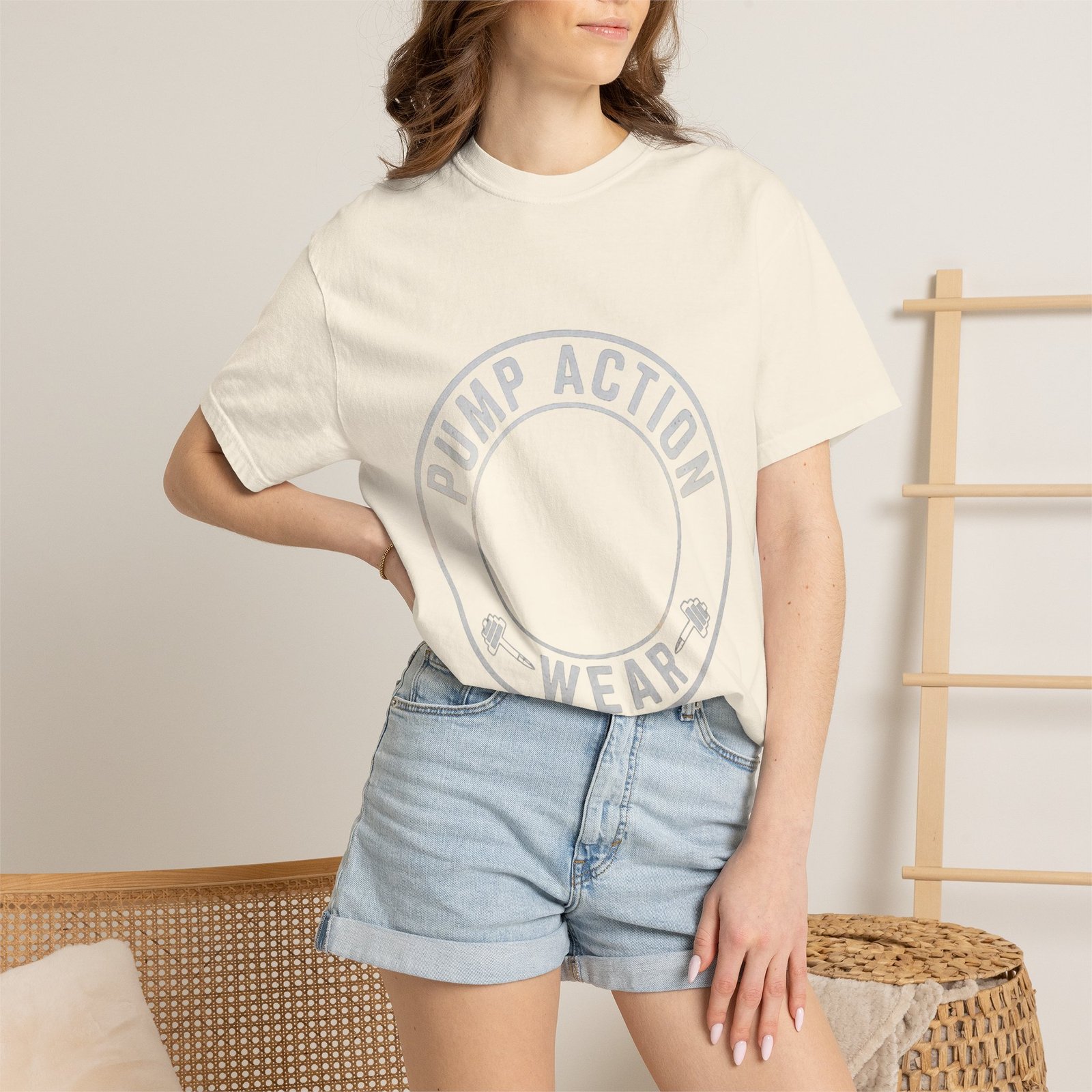 Pump Action Wear T‑Shirt — Vintage Crest Graphic Tee - Image 12