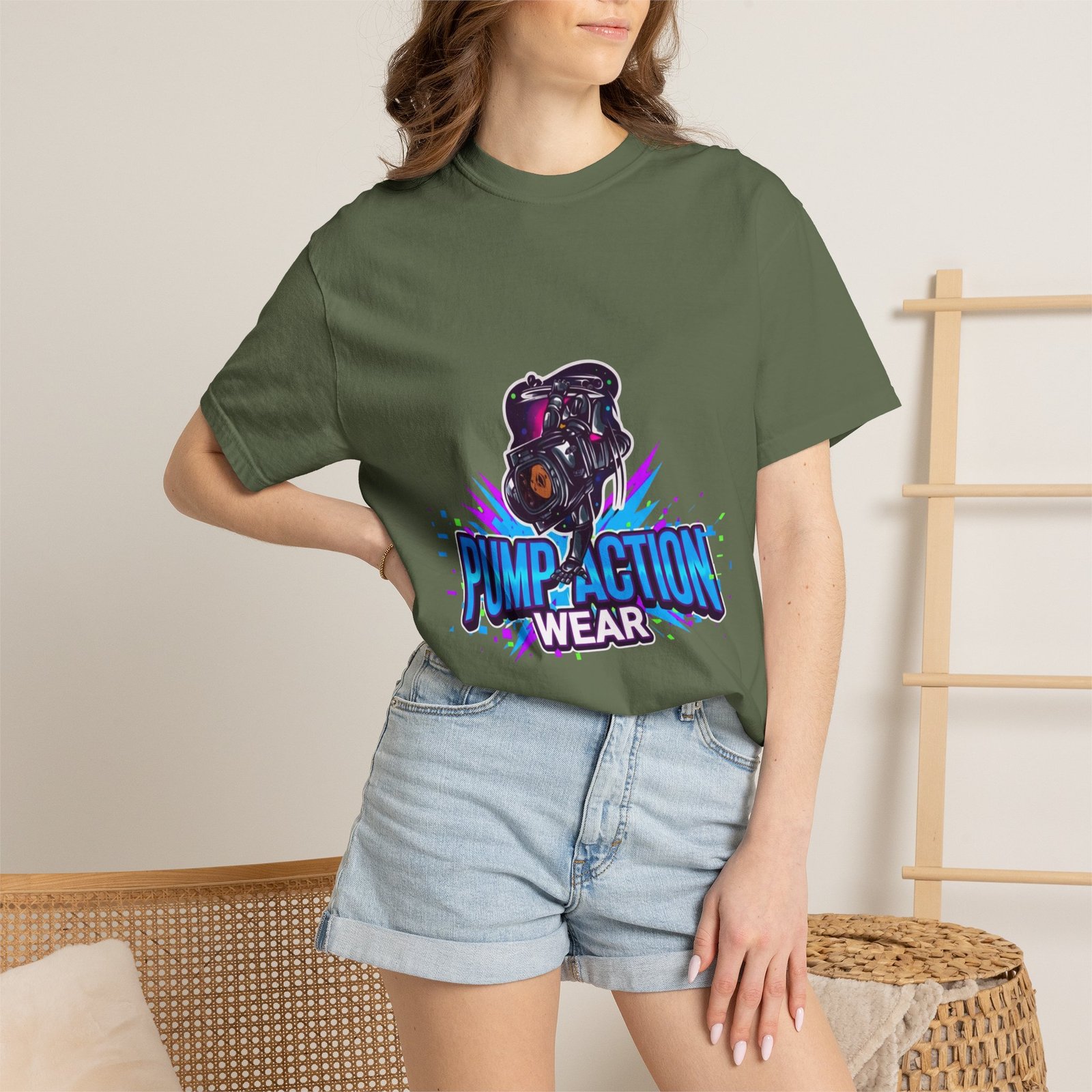 Pump Action Wear T-Shirt — Retro Gamer Streetwear Graphic Tee - Image 28