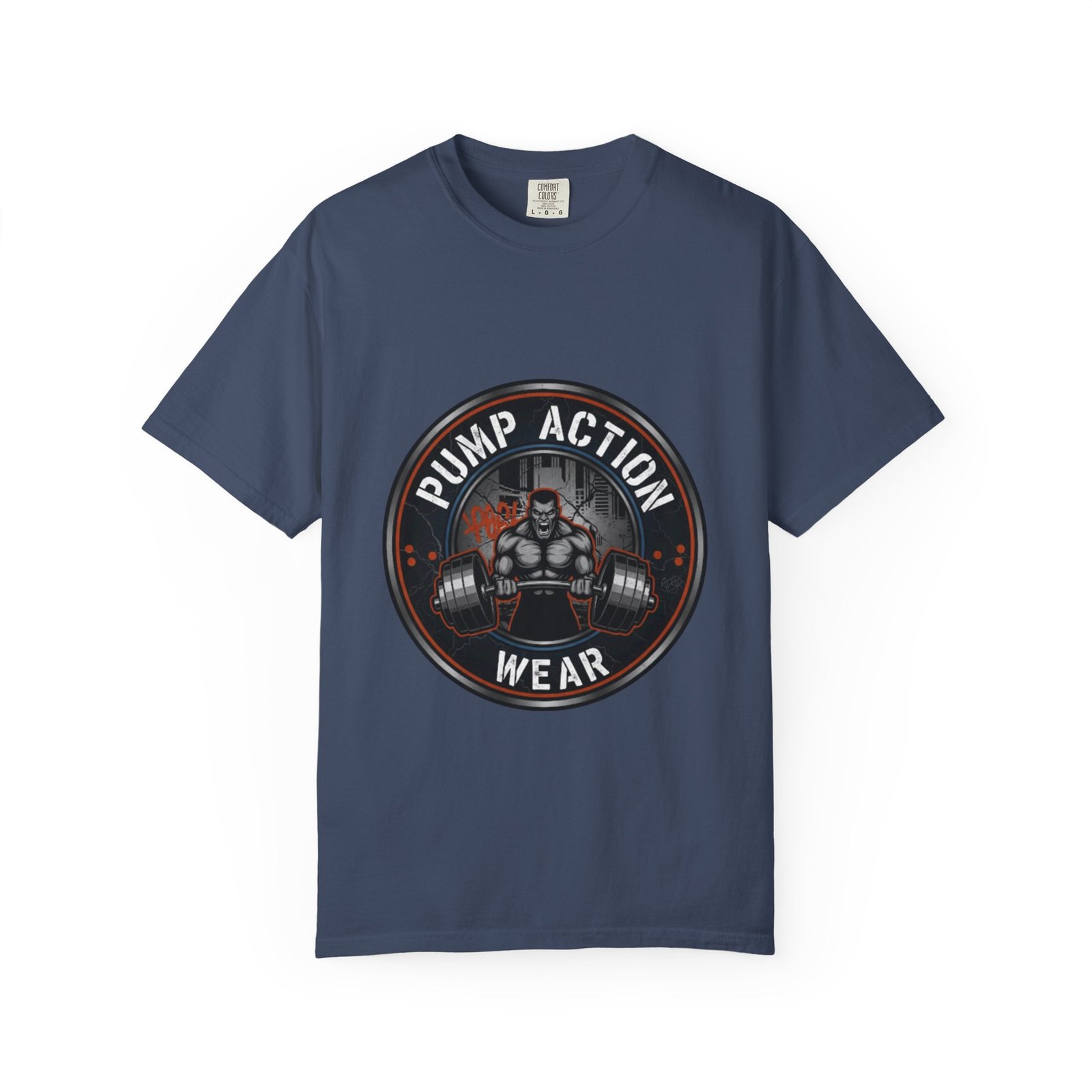 Gym T-Shirt — "Pump Action Wear" Muscle Weightlifting Tee - Image 37