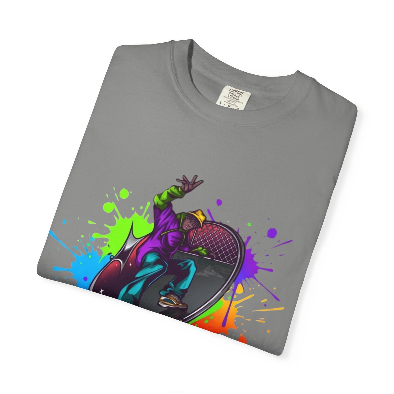 T-Shirt — 'Pump Action Wear' Colorful DJ Turntable Graphic Tee - Image 35