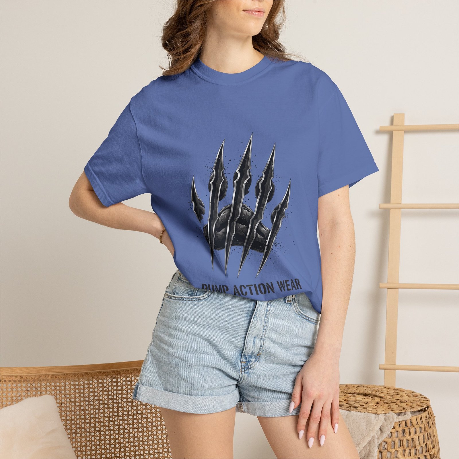 Pump Action Wear Graphic T-Shirt — Tactical Claw Logo Tee - Image 32