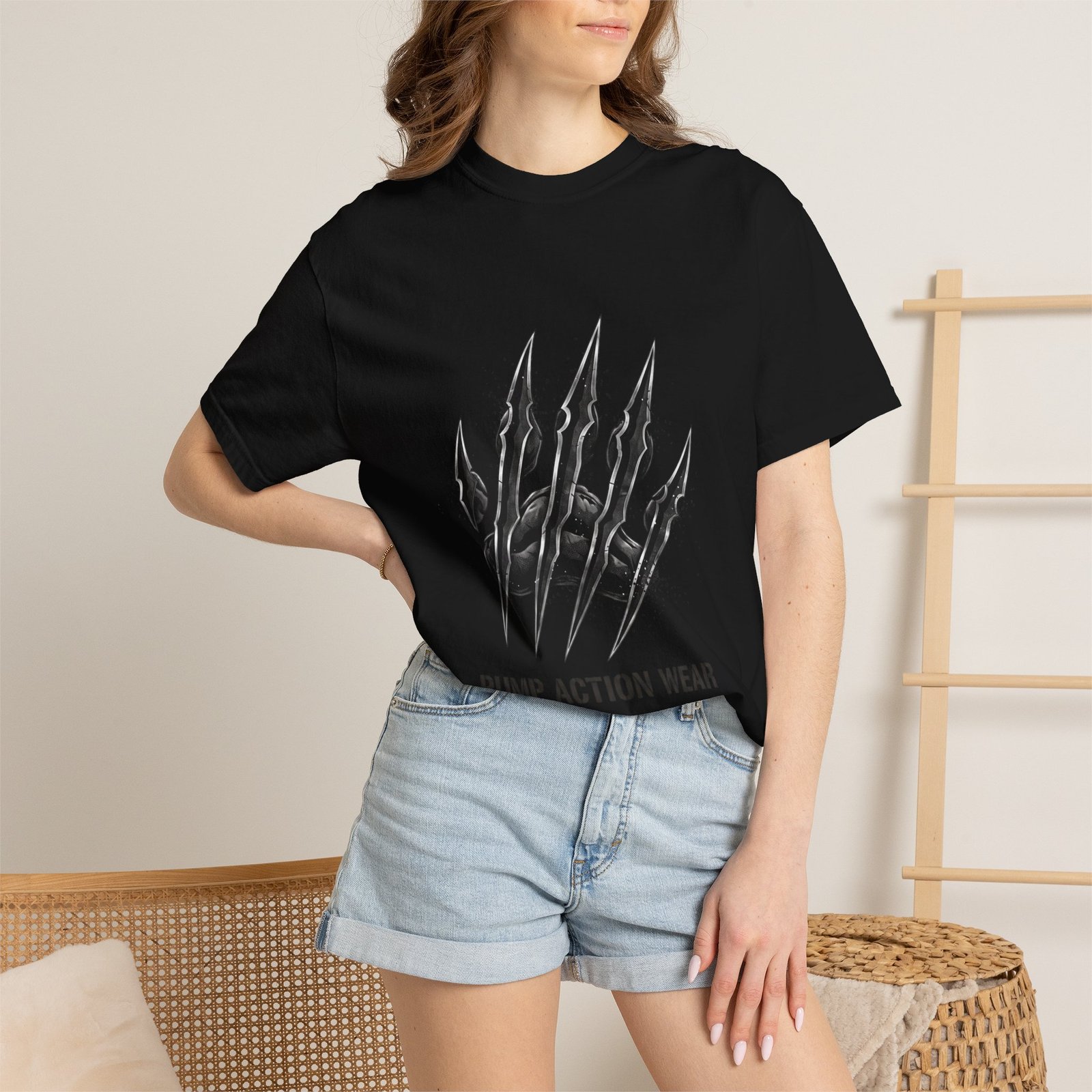 Pump Action Wear Graphic T-Shirt — Tactical Claw Logo Tee - Image 48