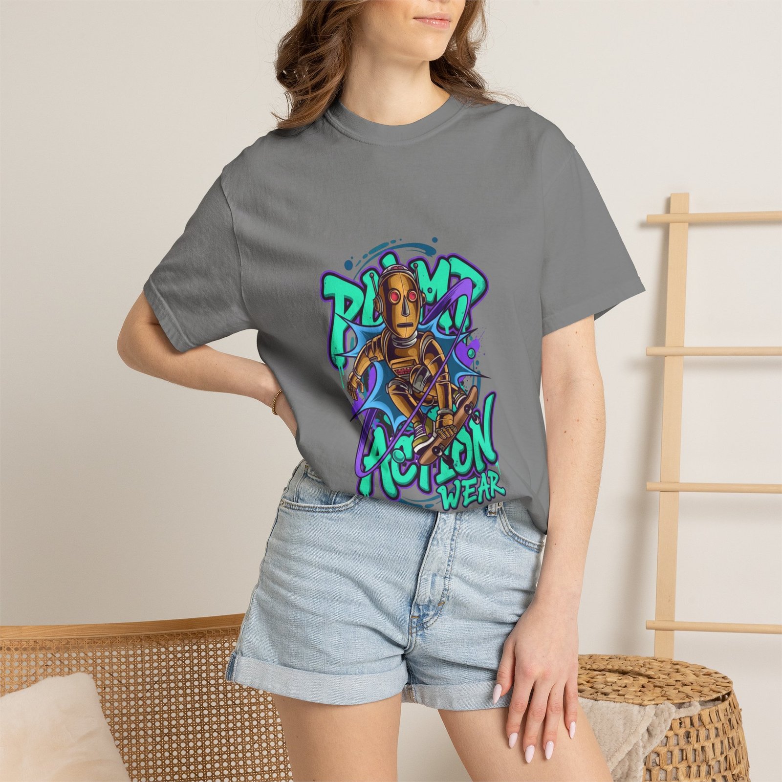 Streetwear T-Shirt — "Playa Action Wear" Graphic Tee (Urban Graffiti Style) - Image 24