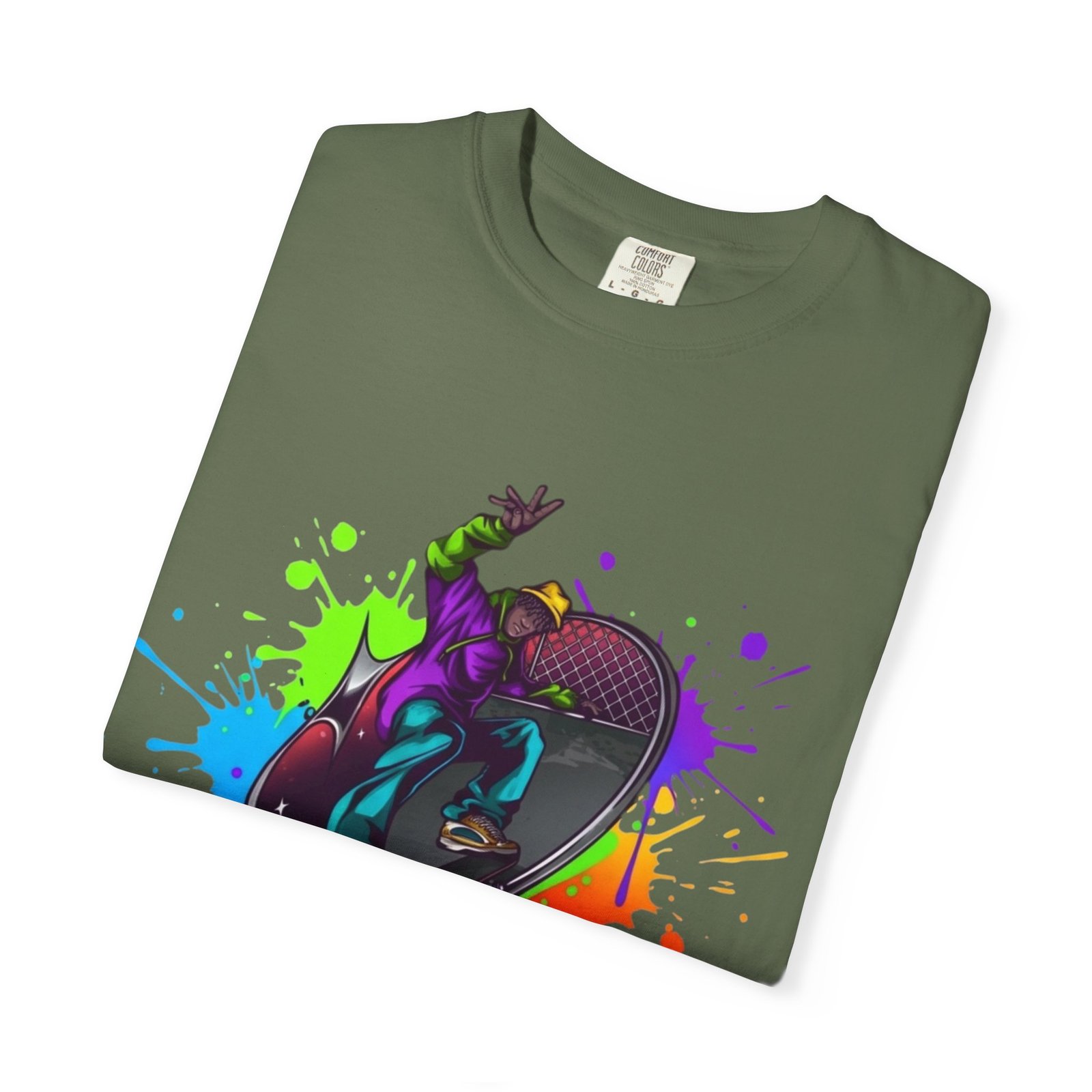 T-Shirt — 'Pump Action Wear' Colorful DJ Turntable Graphic Tee - Image 27