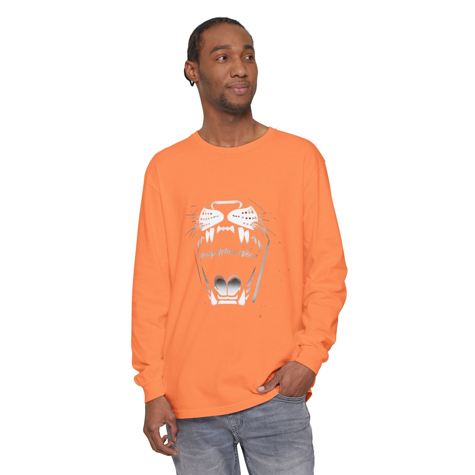 Long Sleeve T‑Shirt — Minimal Tiger Face Graphic - Image 7