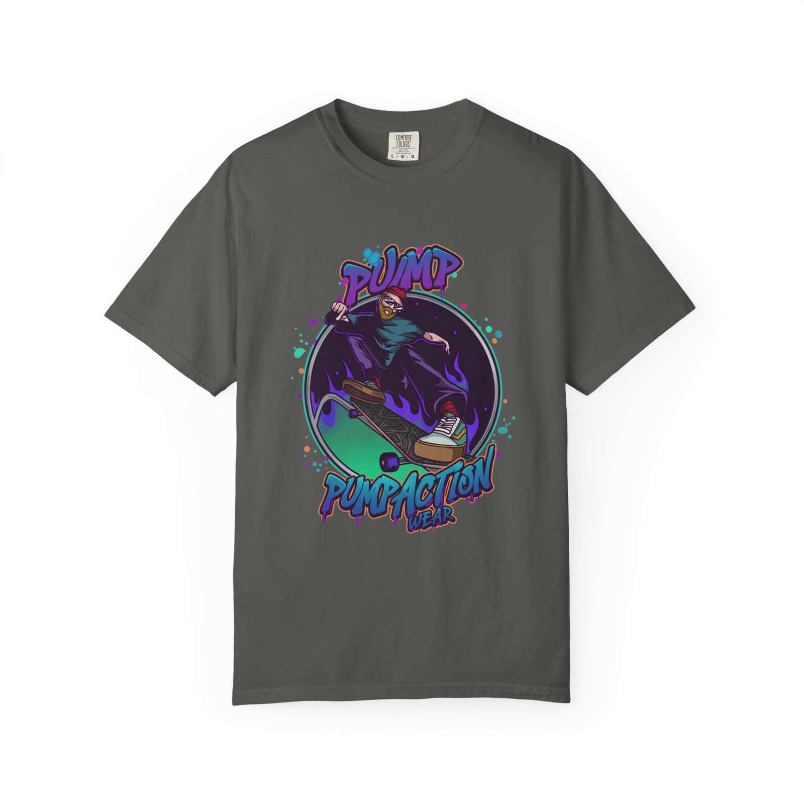 Skate Grim Reaper "Pump Funpaction" Graphic T-Shirt - Image 17