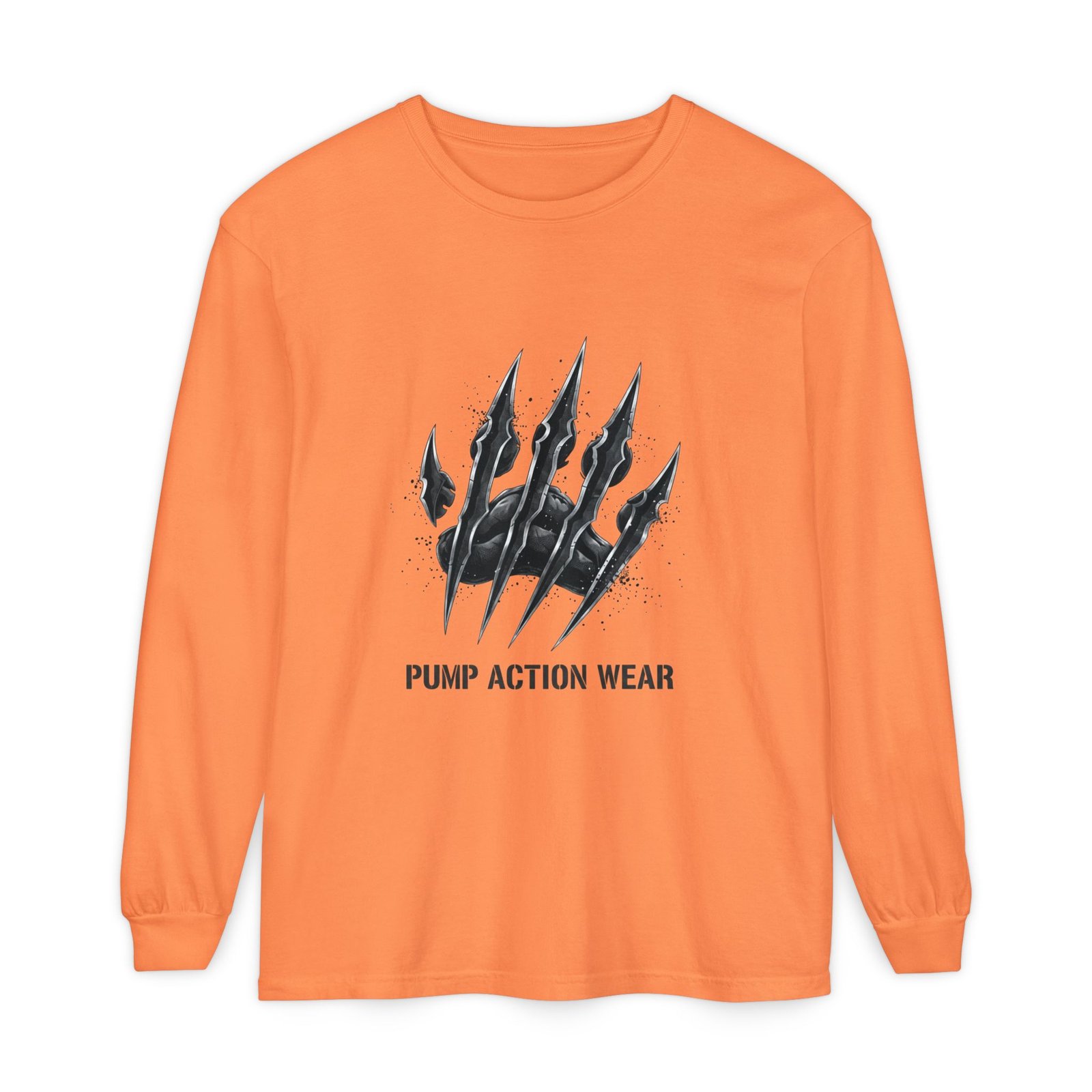 Pump Action Wear Long Sleeve T‑Shirt — Claw Mark Graphic Streetwear - Image 5