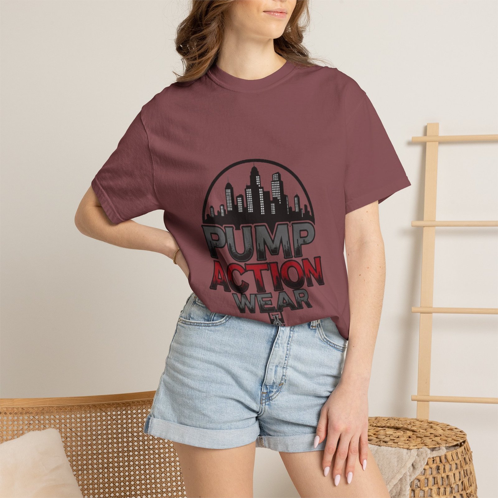 Pump Action Wear Skyline T-Shirt — Urban Streetwear Graphic Tee - Image 8