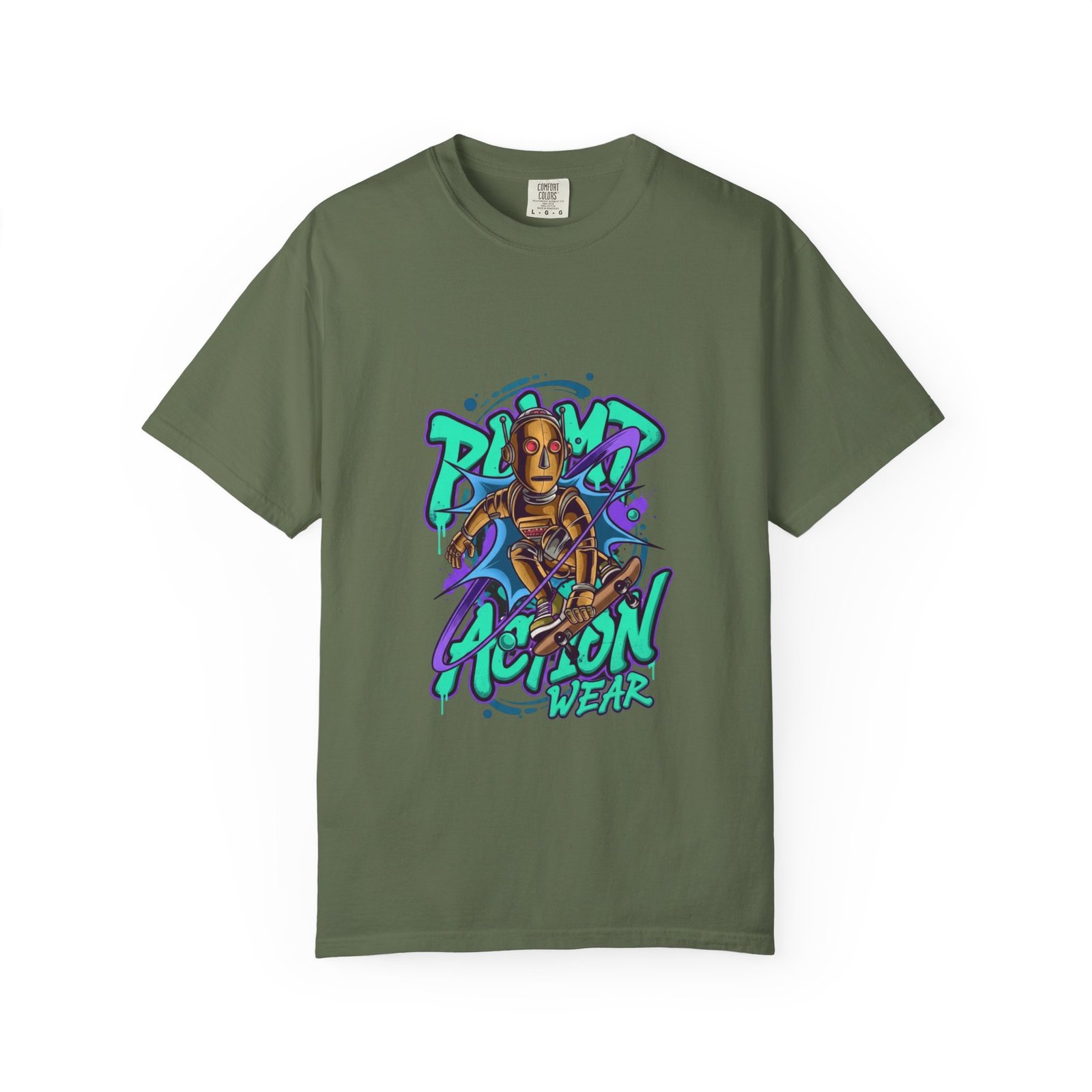 Streetwear T-Shirt — "Playa Action Wear" Graphic Tee (Urban Graffiti Style) - Image 25