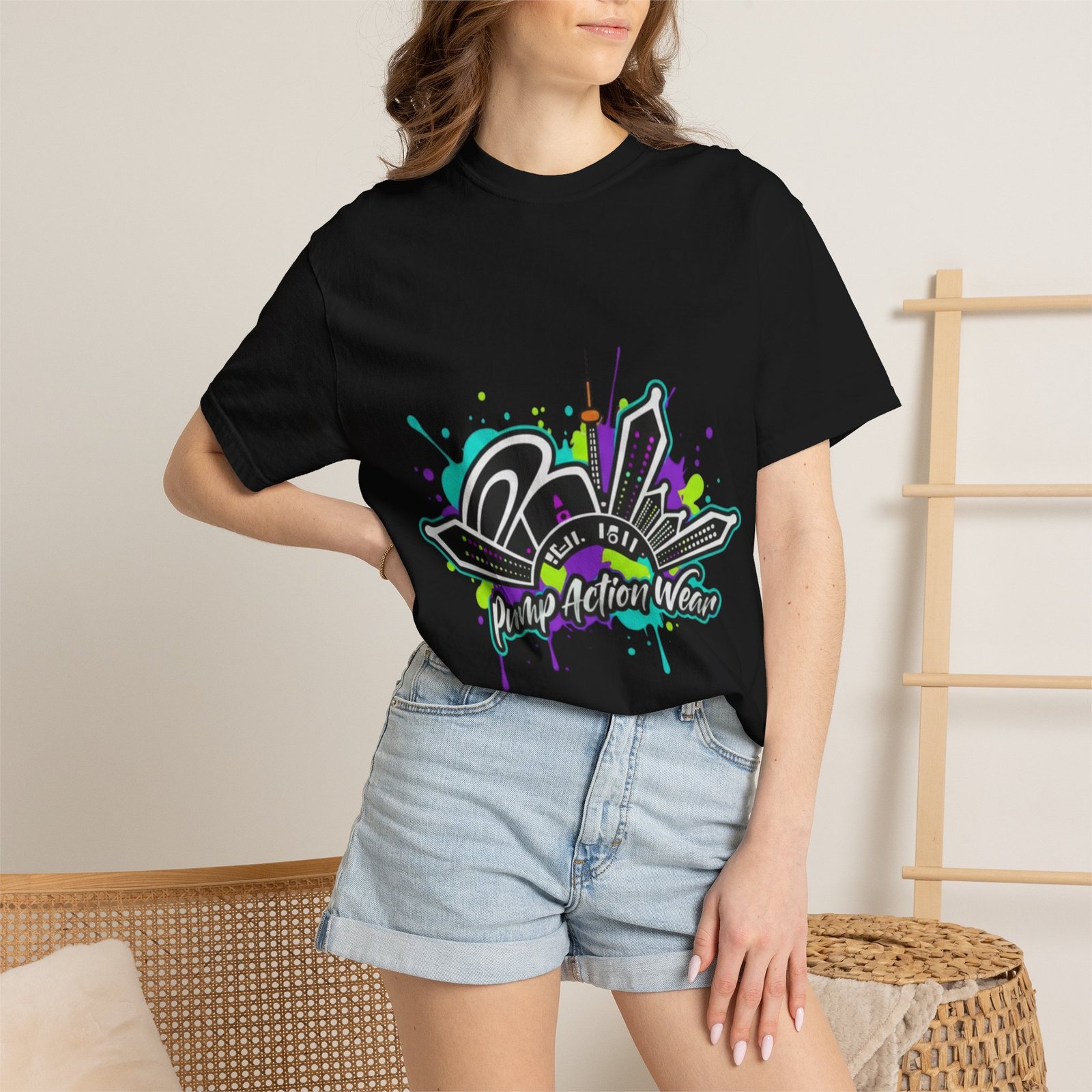Graffiti City “Pimp-Action Wear” Graphic T-Shirt - Image 48