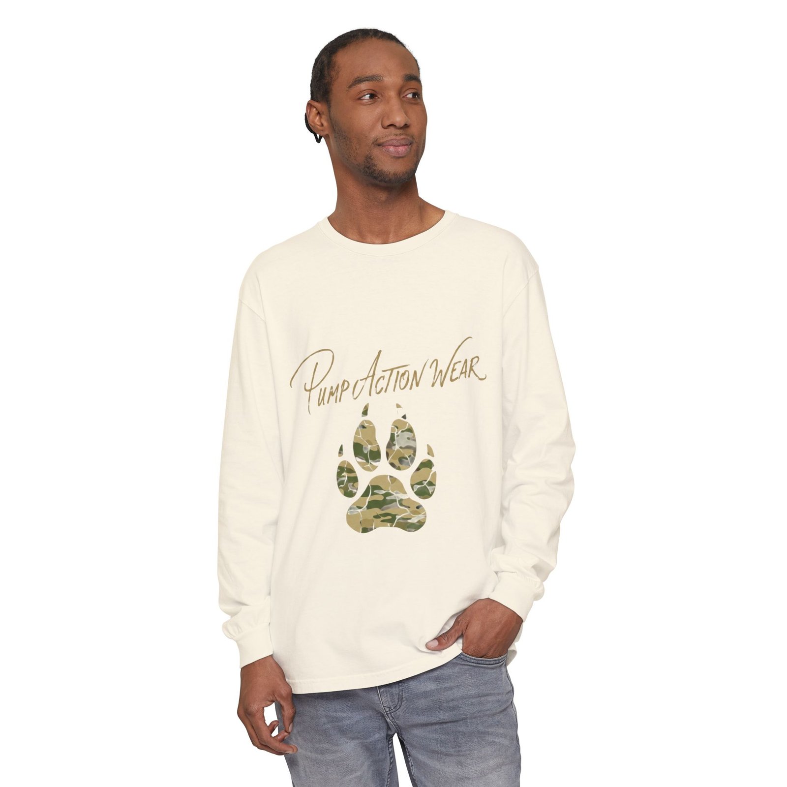 Pump Action Wear Camo Paw Long Sleeve Tee - Image 19