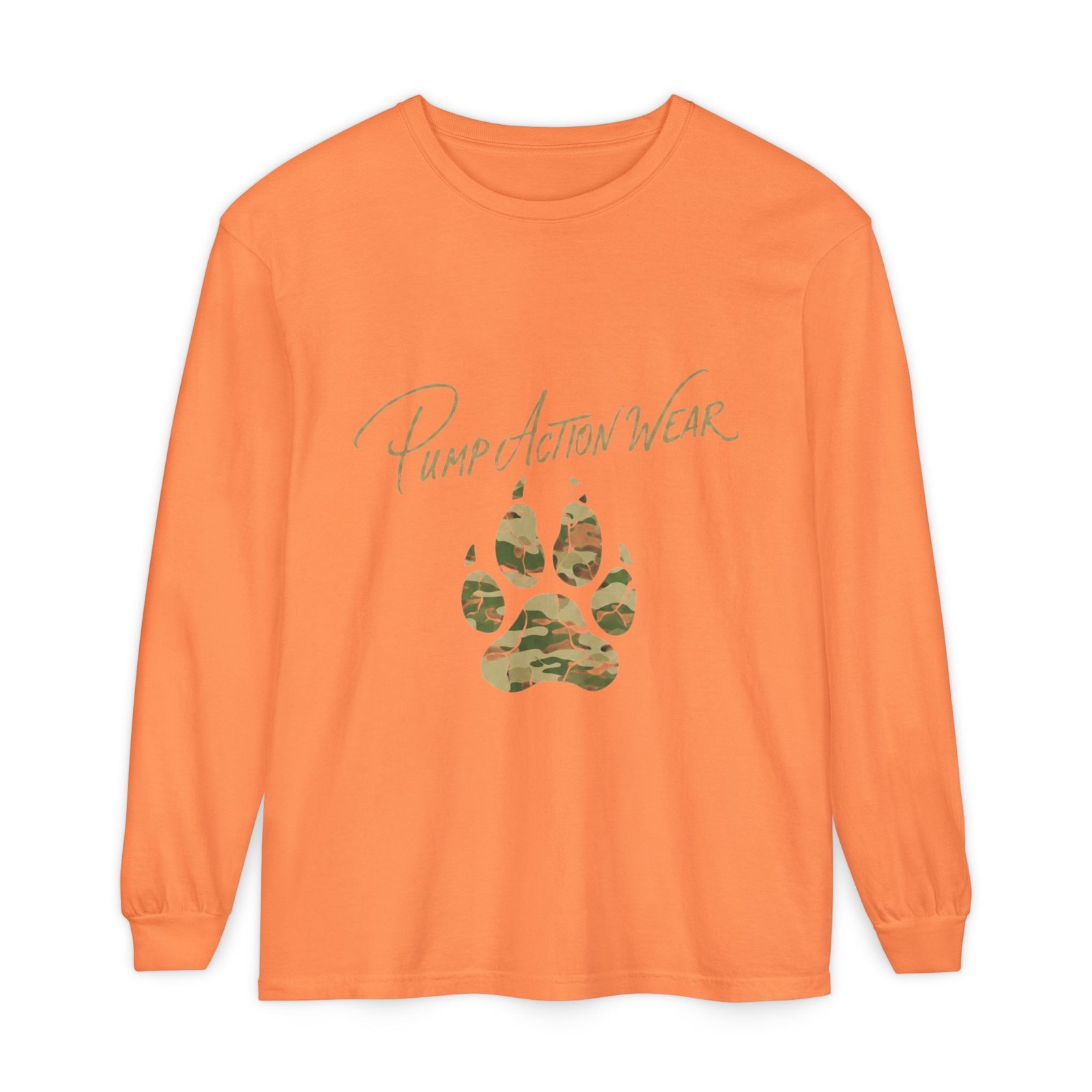 Pump Action Wear Camo Paw Long Sleeve Tee - Image 5