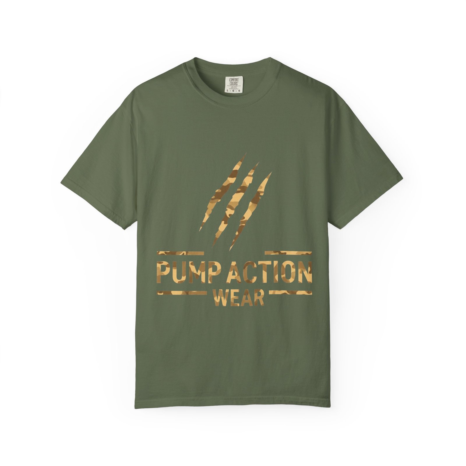 Pump Action Wear Graphic T-Shirt — Distressed Claw Logo Fitness Tee - Image 25