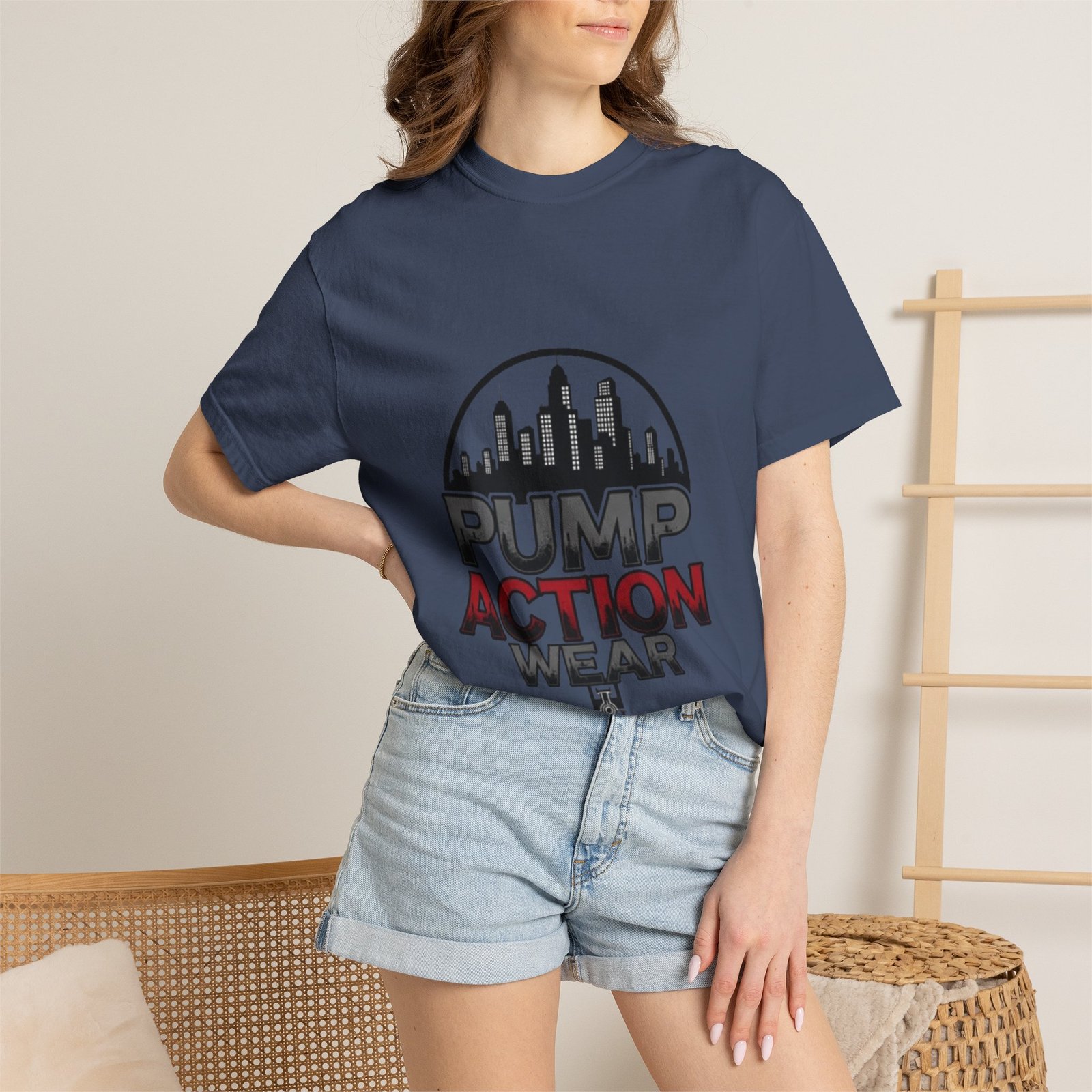 Pump Action Wear Skyline T-Shirt — Urban Streetwear Graphic Tee - Image 40