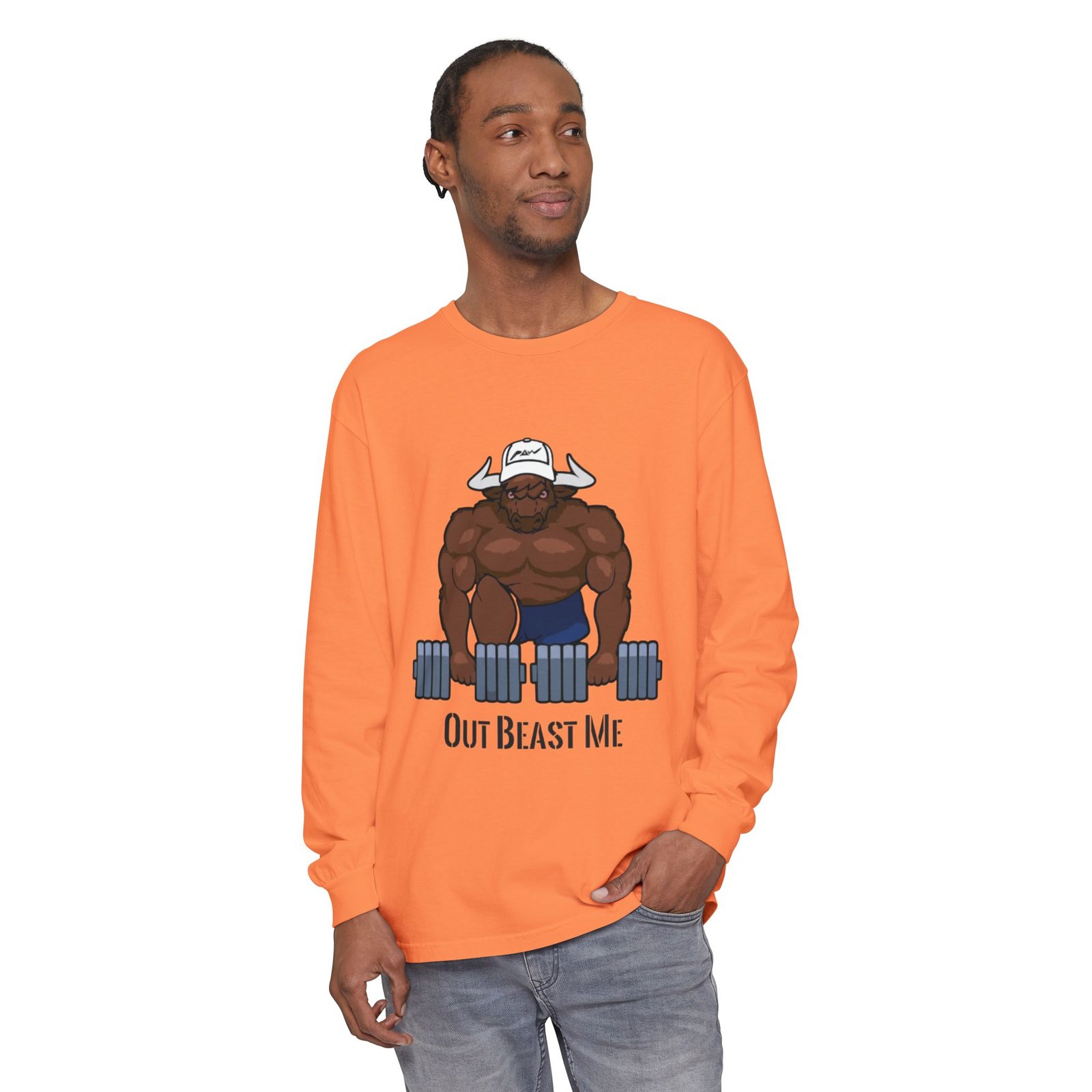 Out Beast Me Long Sleeve Shirt — Motivational Gym Tee - Image 7