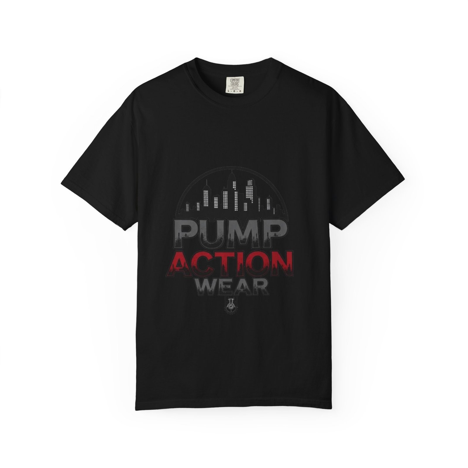 Pump Action Wear Skyline T-Shirt — Urban Streetwear Graphic Tee - Image 45