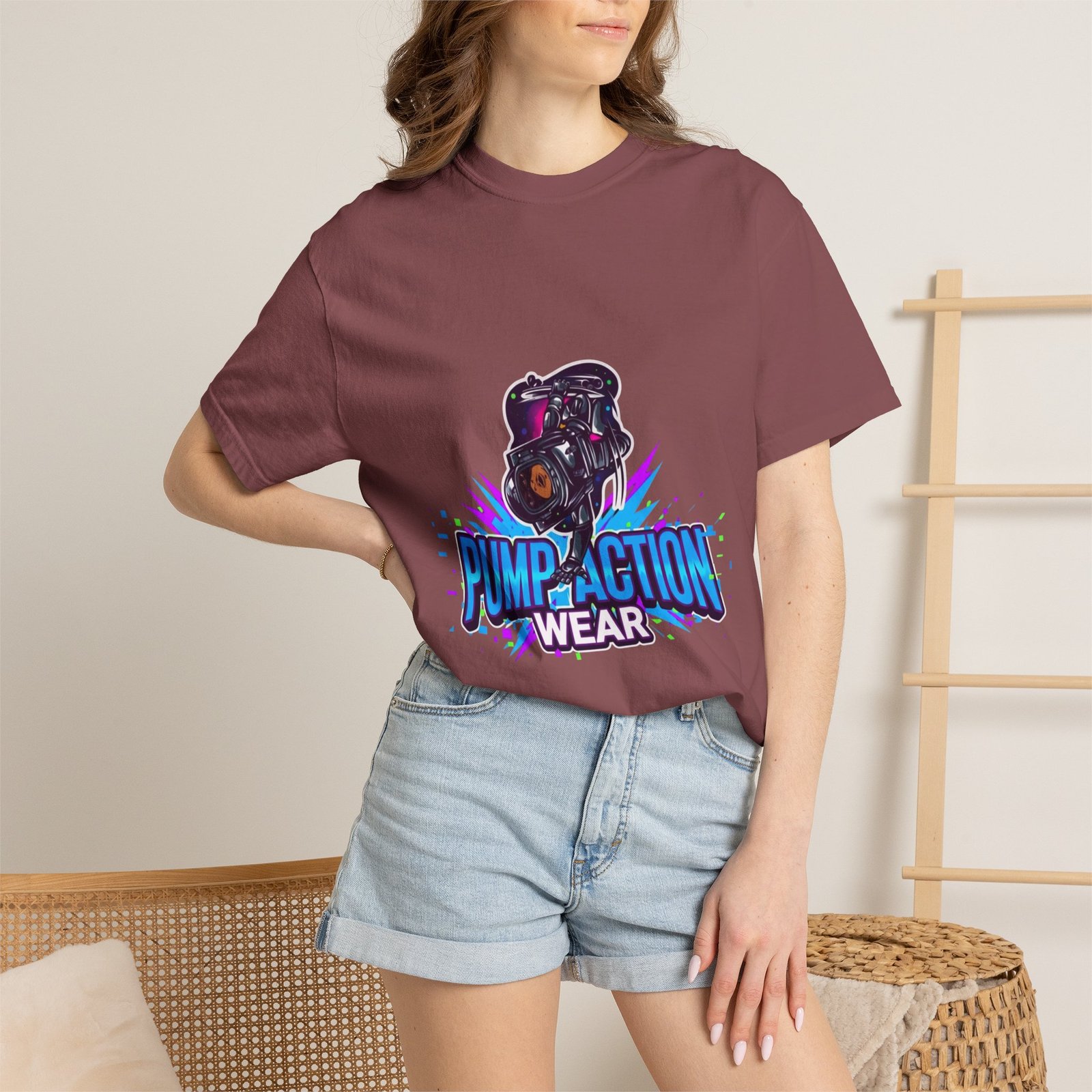 Pump Action Wear T-Shirt — Retro Gamer Streetwear Graphic Tee - Image 8