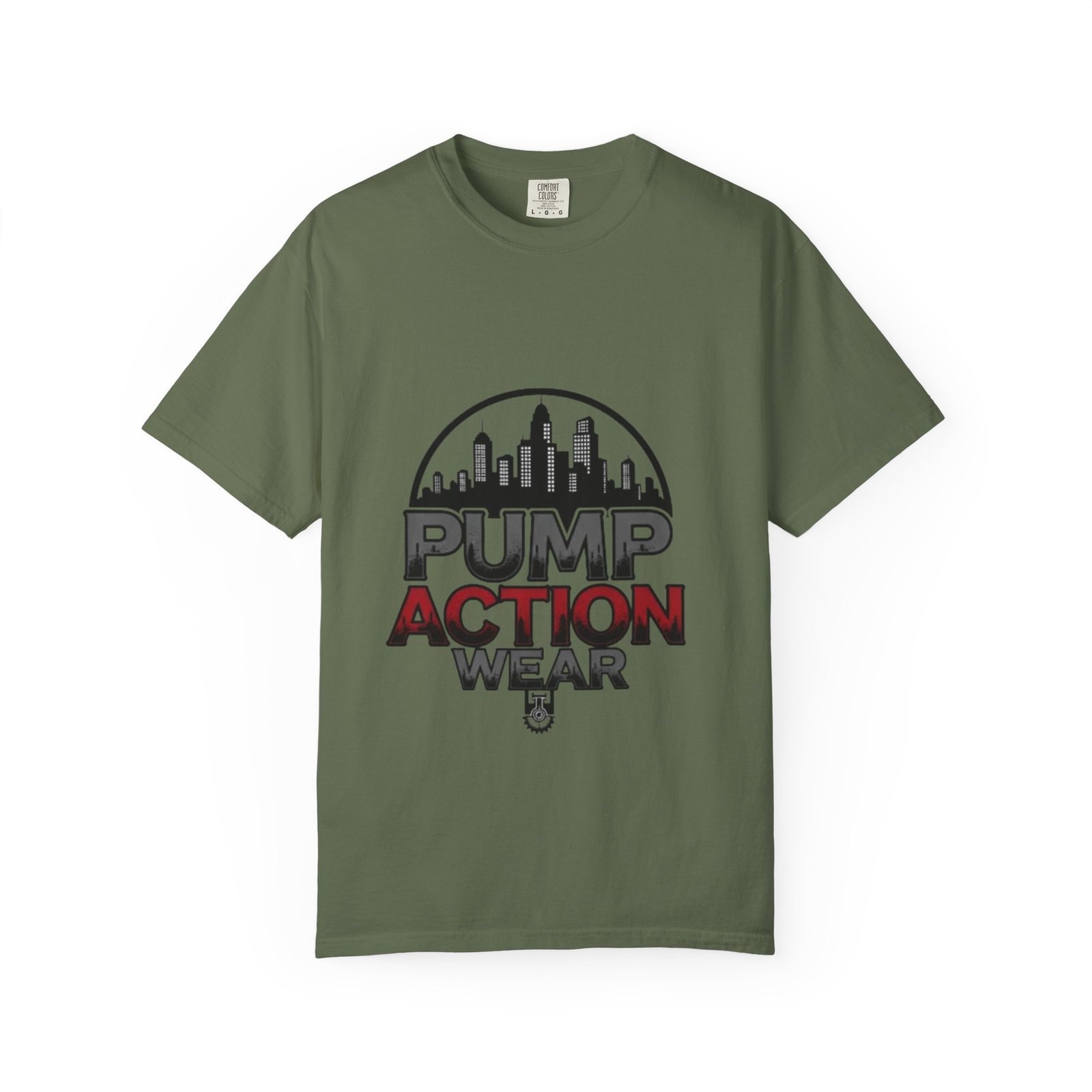 Pump Action Wear Skyline T-Shirt — Urban Streetwear Graphic Tee - Image 25