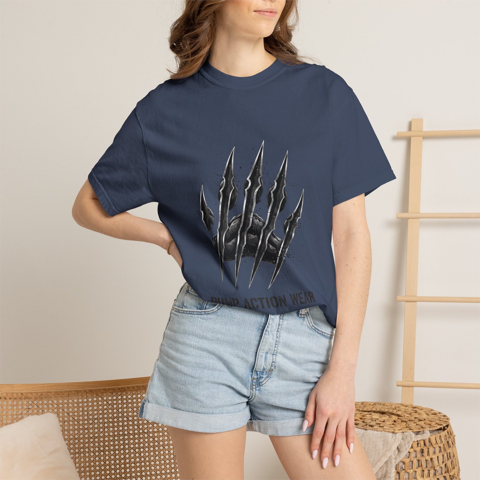 Pump Action Wear Graphic T-Shirt — Tactical Claw Logo Tee - Image 40