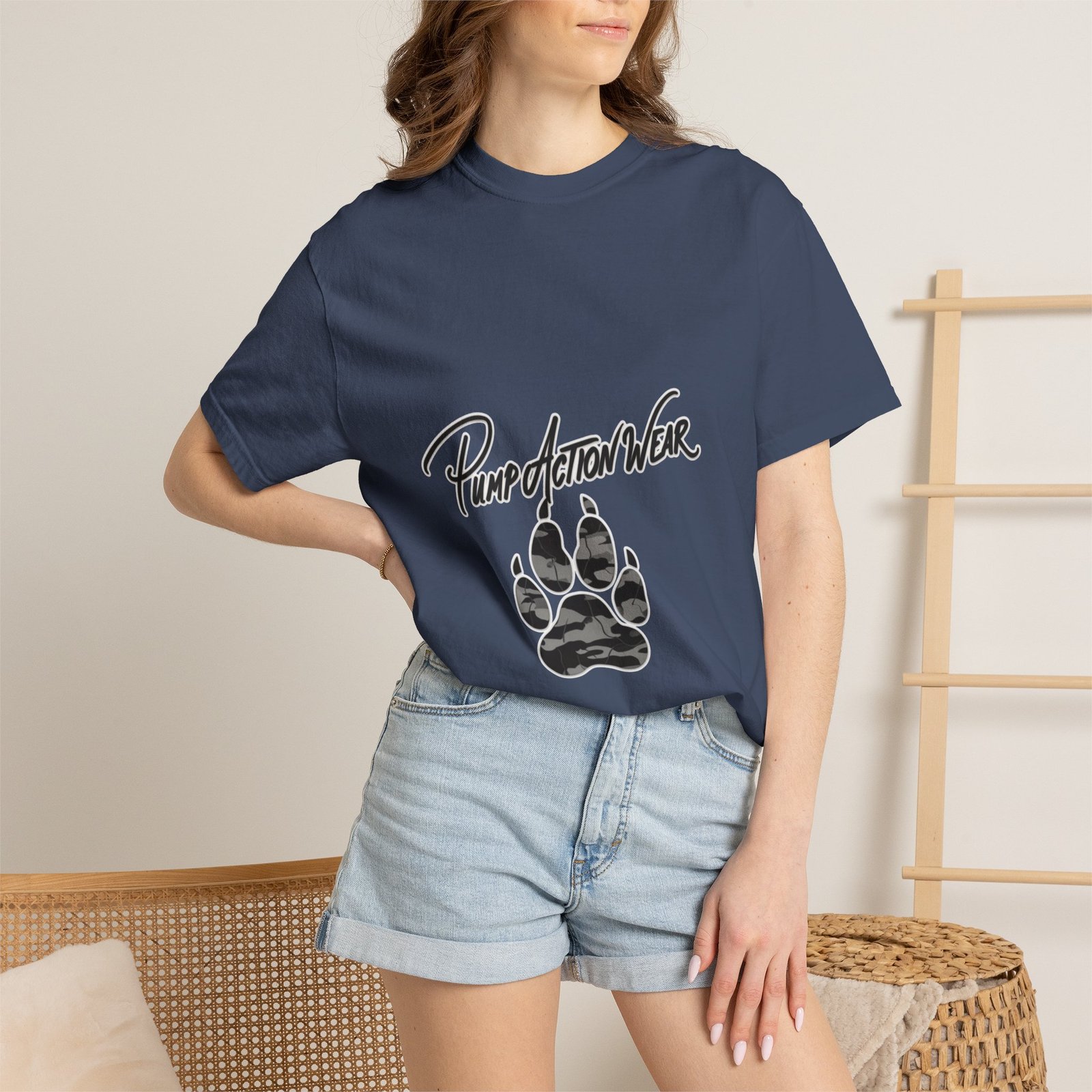 Pump Action Wear Paw Print T-Shirt — Graphic Casual Tee for Pet Lovers - Image 40