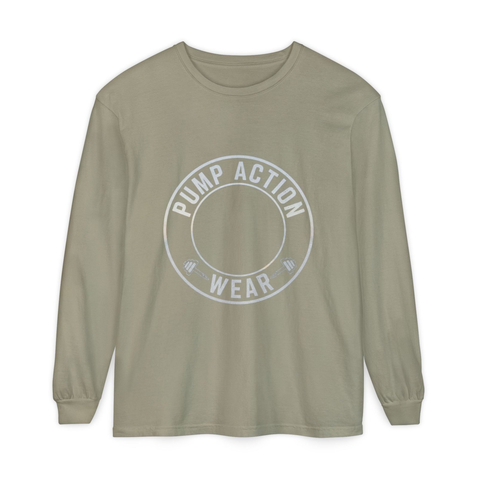 Pump Action Wear Long Sleeve Tee — Minimal Logo Casual Shirt - Image 33