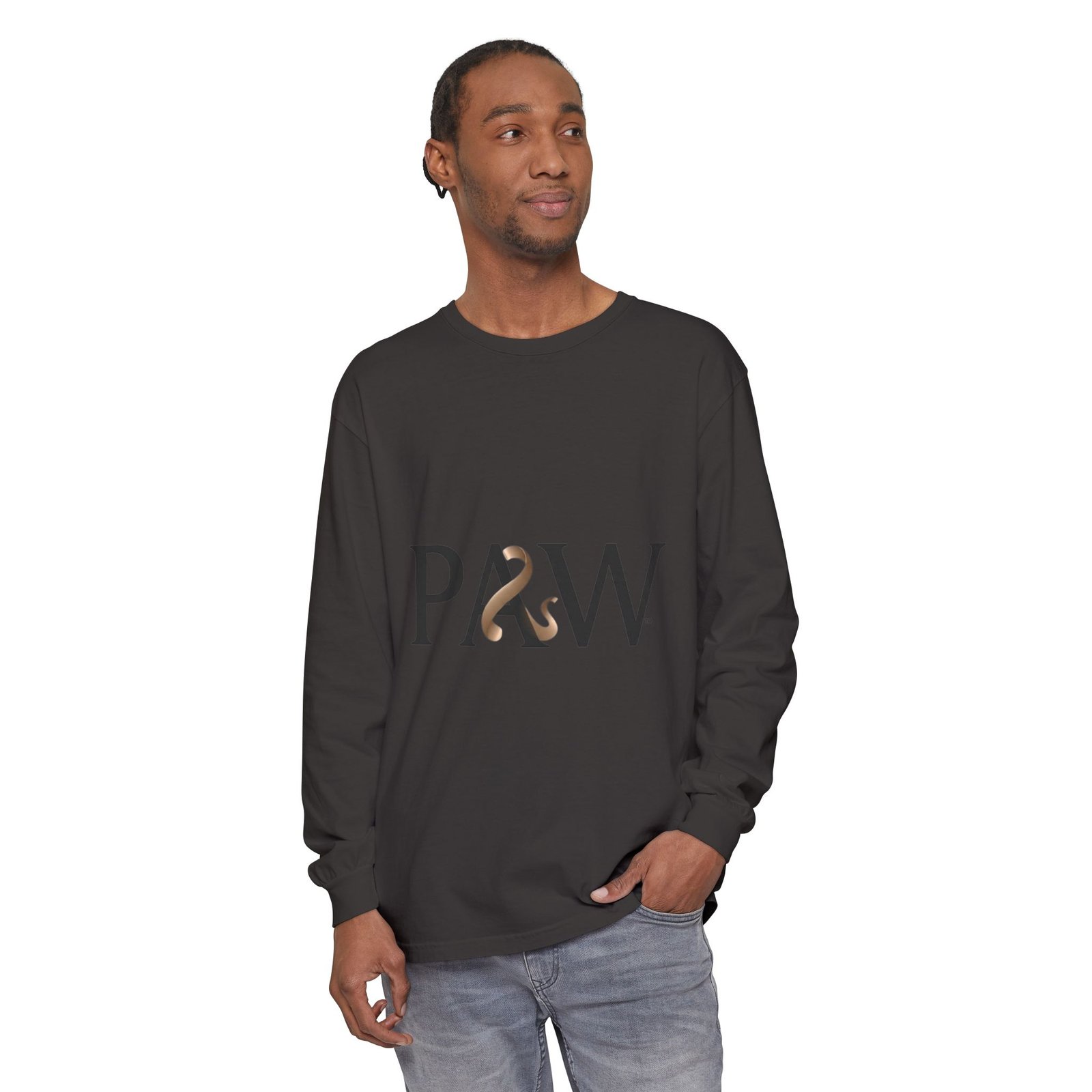 PAW Ampersand Long Sleeve Tee — Minimal Pet Lover Graphic Shirt - Image 59