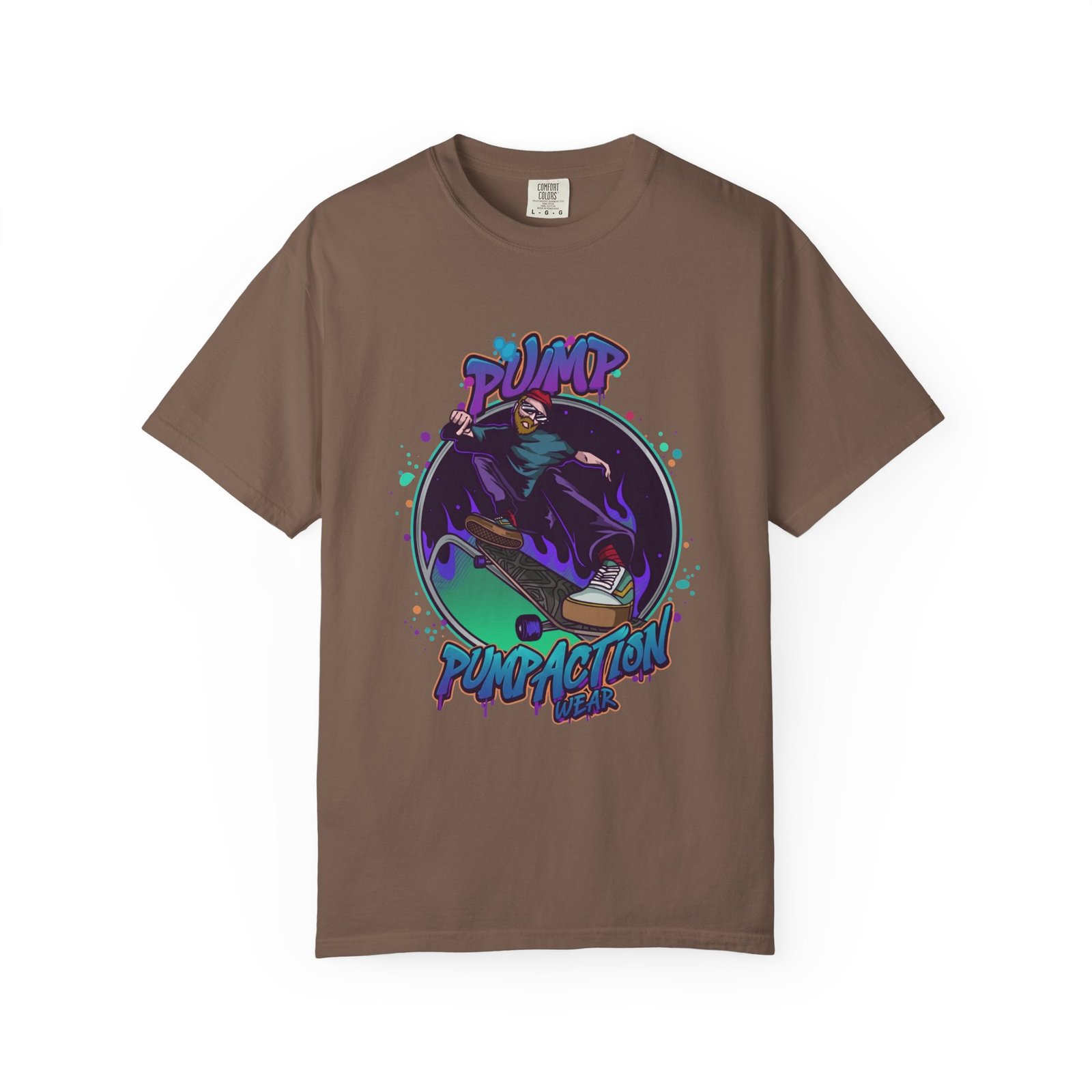 Skate Grim Reaper "Pump Funpaction" Graphic T-Shirt - Image 13