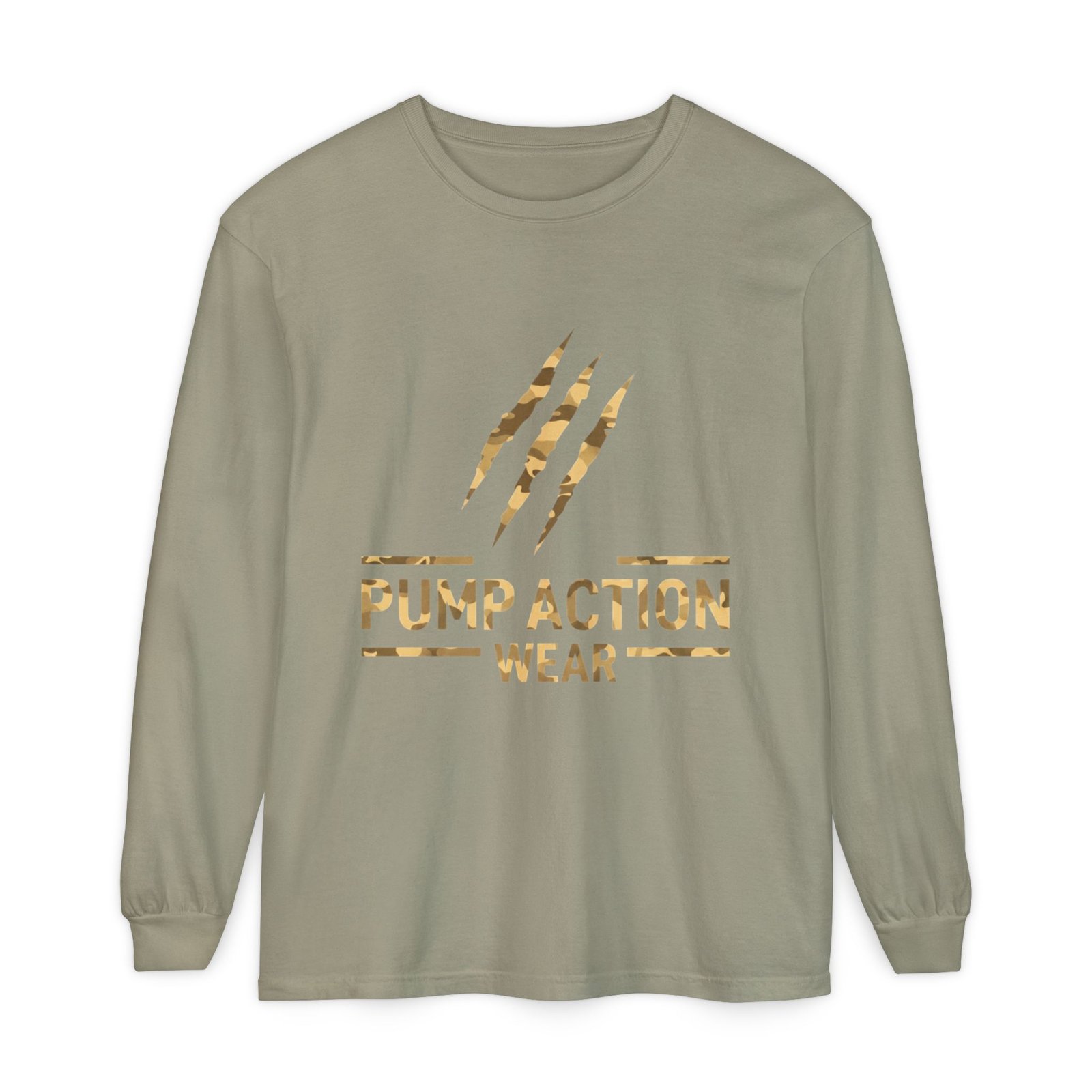 Pump Action Wear Long Sleeve Tee — Gold Claw Logo - Image 33