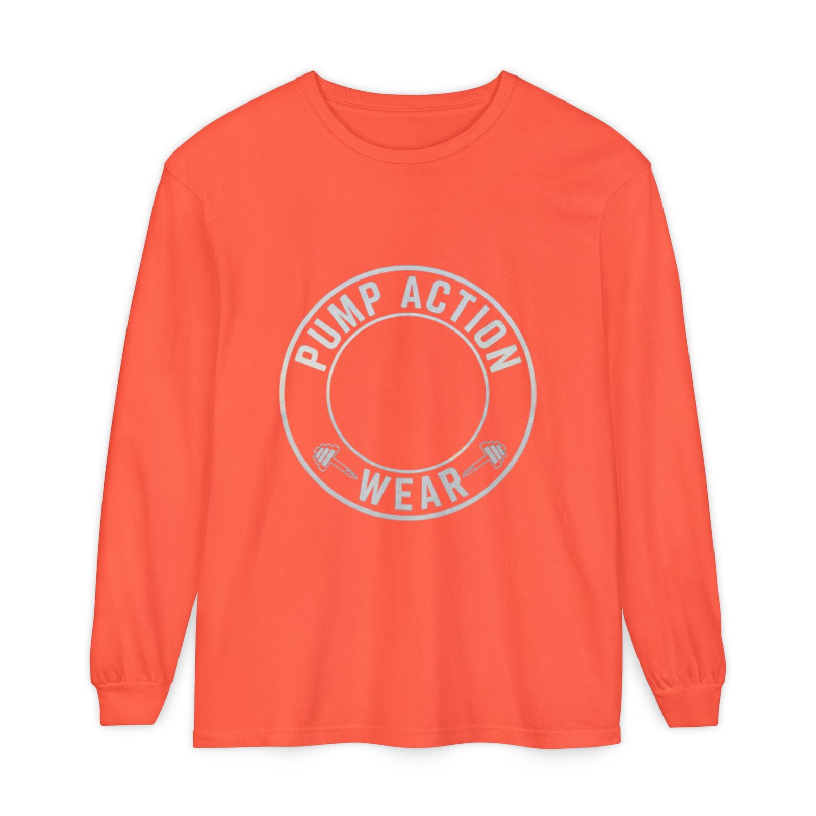 Pump Action Wear Long Sleeve Tee — Minimal Logo Casual Shirt - Image 9