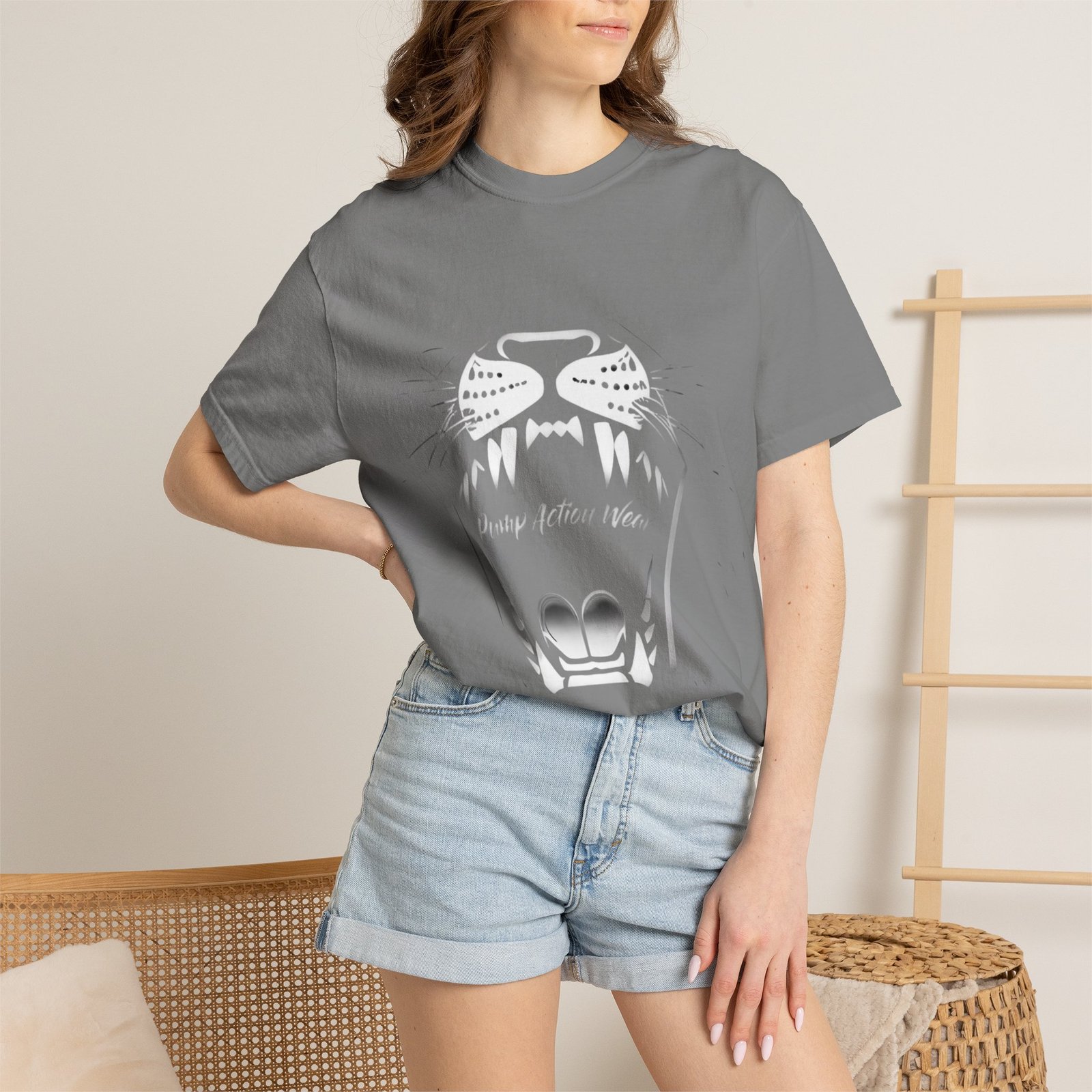 Cat Jaw Graphic T-Shirt — 'Please Afford Meow' Minimalist Cat Face Tee - Image 24