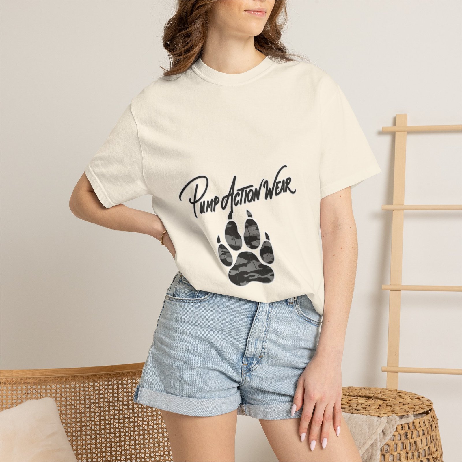 Pump Action Wear Paw Print T-Shirt — Graphic Casual Tee for Pet Lovers - Image 12