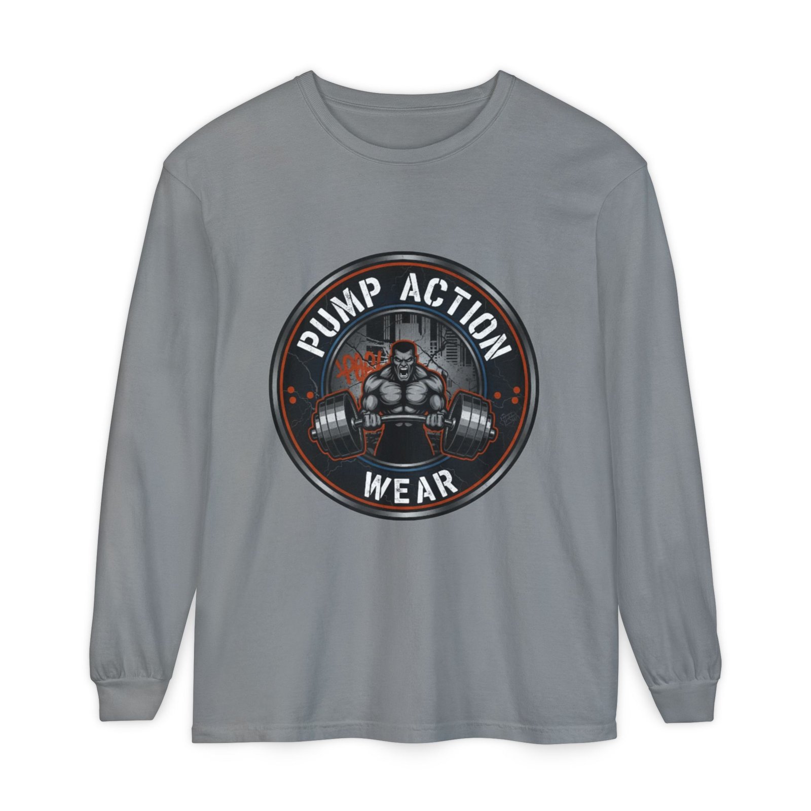 Pump Action Wear Long Sleeve T‑Shirt — Gym Weightlifting Logo Tee - Image 41