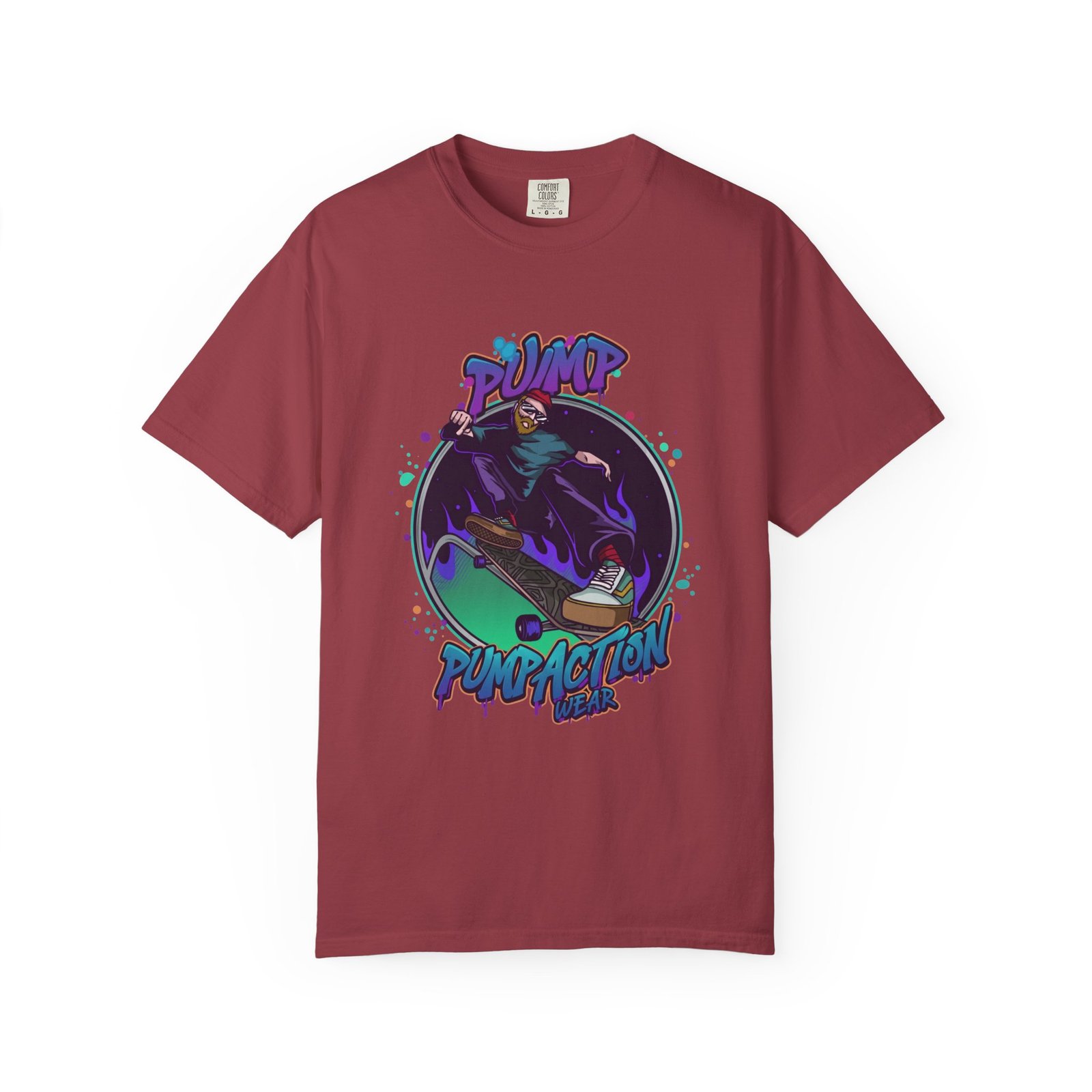 Skate Grim Reaper "Pump Funpaction" Graphic T-Shirt - Image 49