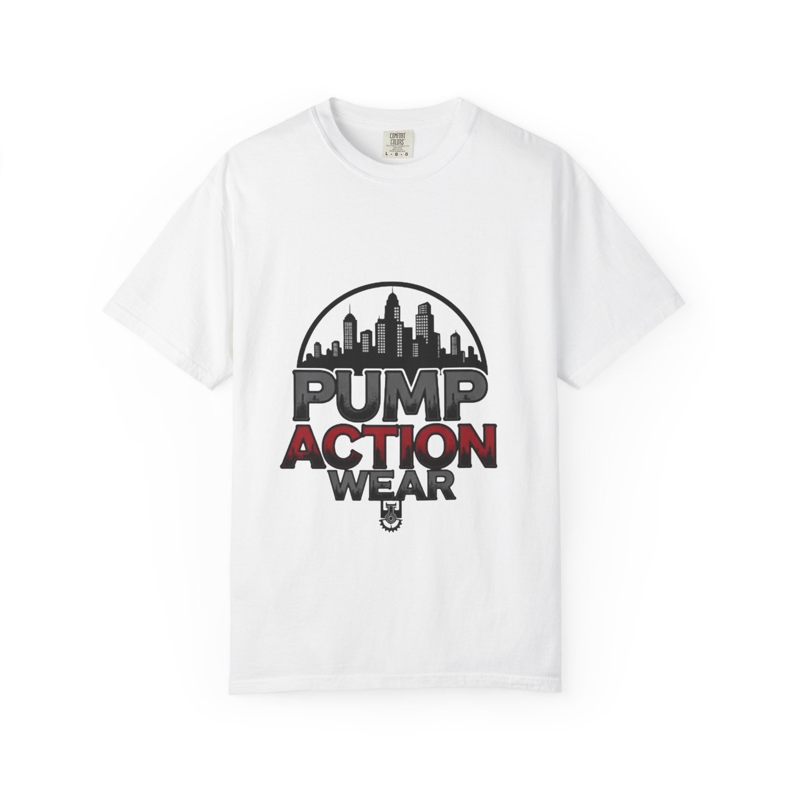 Pump Action Wear Skyline T-Shirt — Urban Streetwear Graphic Tee