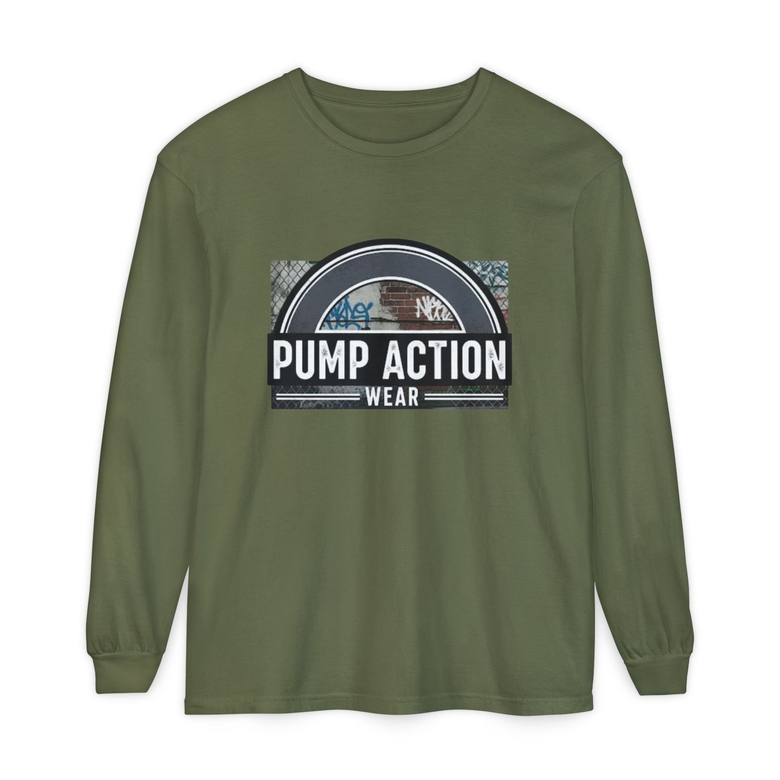 Pump Action Wear Long Sleeve Tee — Vintage Fuel Pump Logo Shirt - Image 45