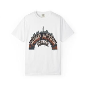 Pump Action Gear T-Shirt — Urban Skyline Retro Graphic Tee