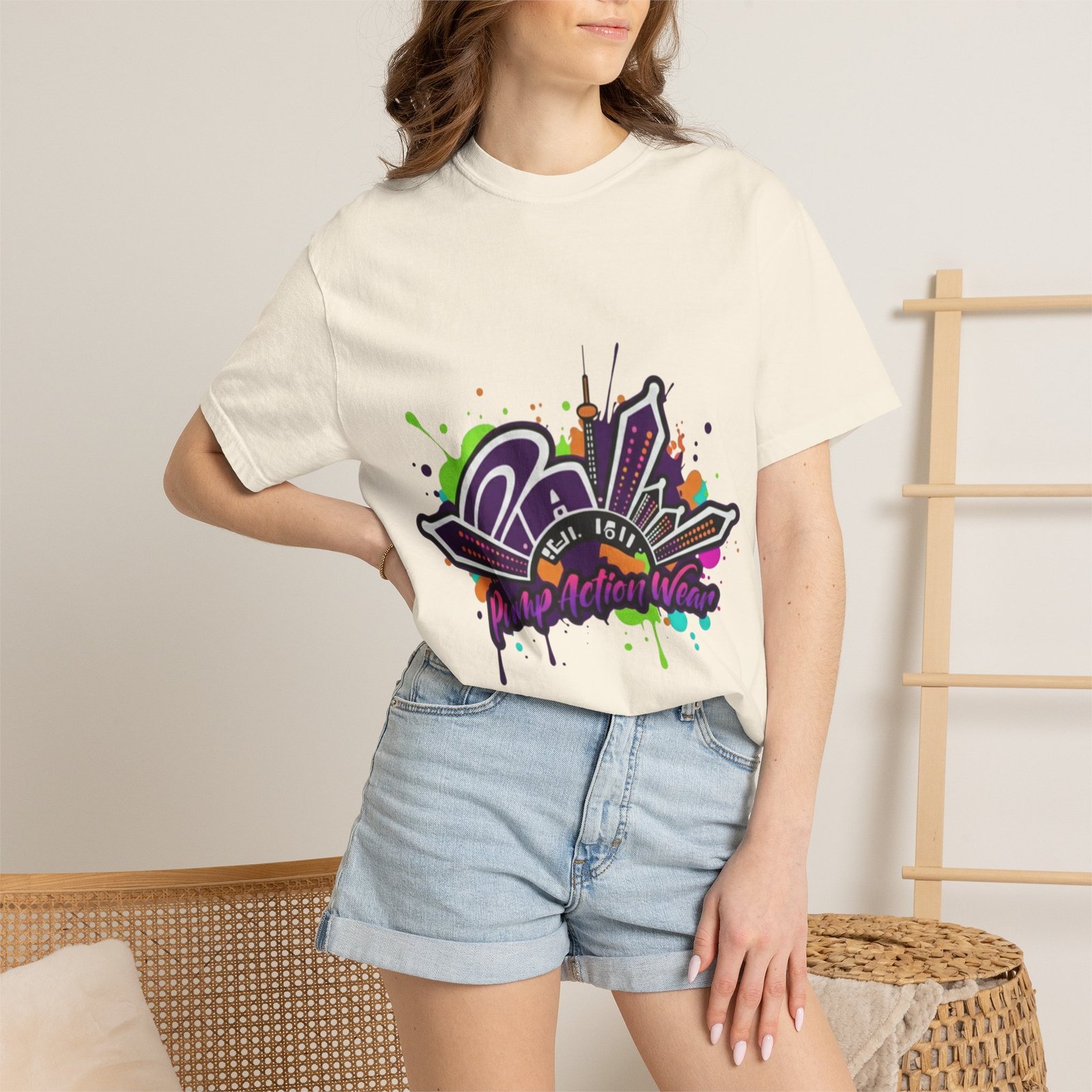 T-Shirt — Retro Graffiti 'Party All Night' Graphic Tee - Image 12
