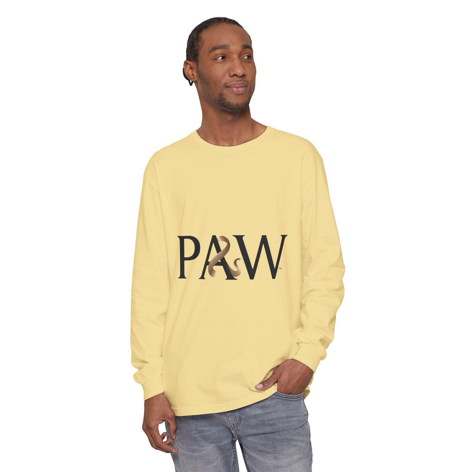 PAW Ampersand Long Sleeve Tee — Minimal Pet Lover Graphic Shirt - Image 31