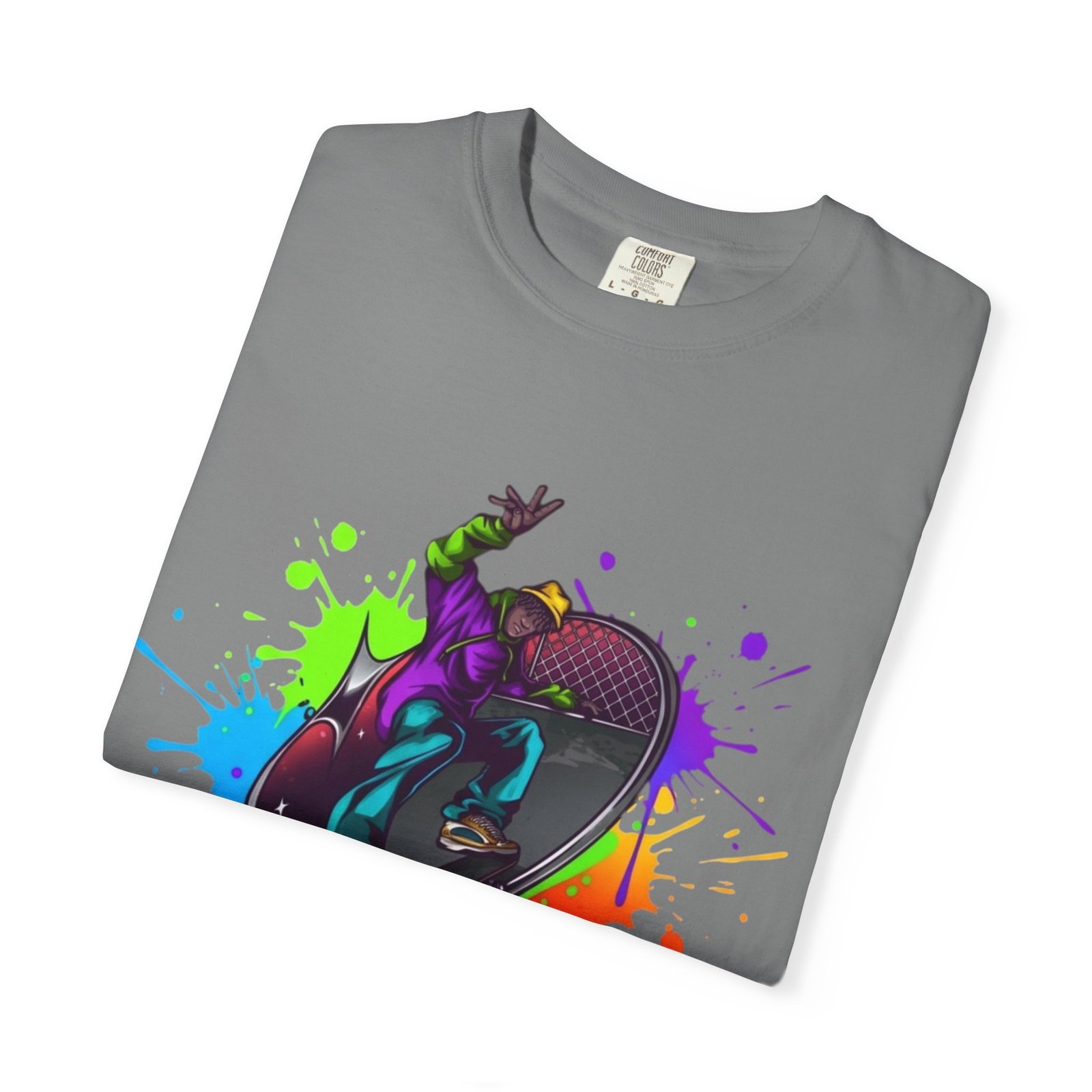 T-Shirt — 'Pump Action Wear' Colorful DJ Turntable Graphic Tee - Image 23