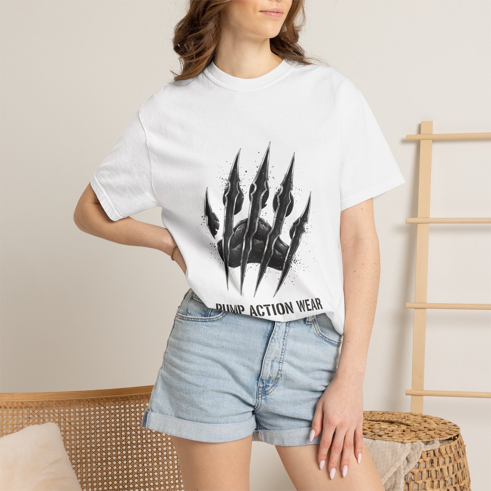 Pump Action Wear Graphic T-Shirt — Tactical Claw Logo Tee - Image 4