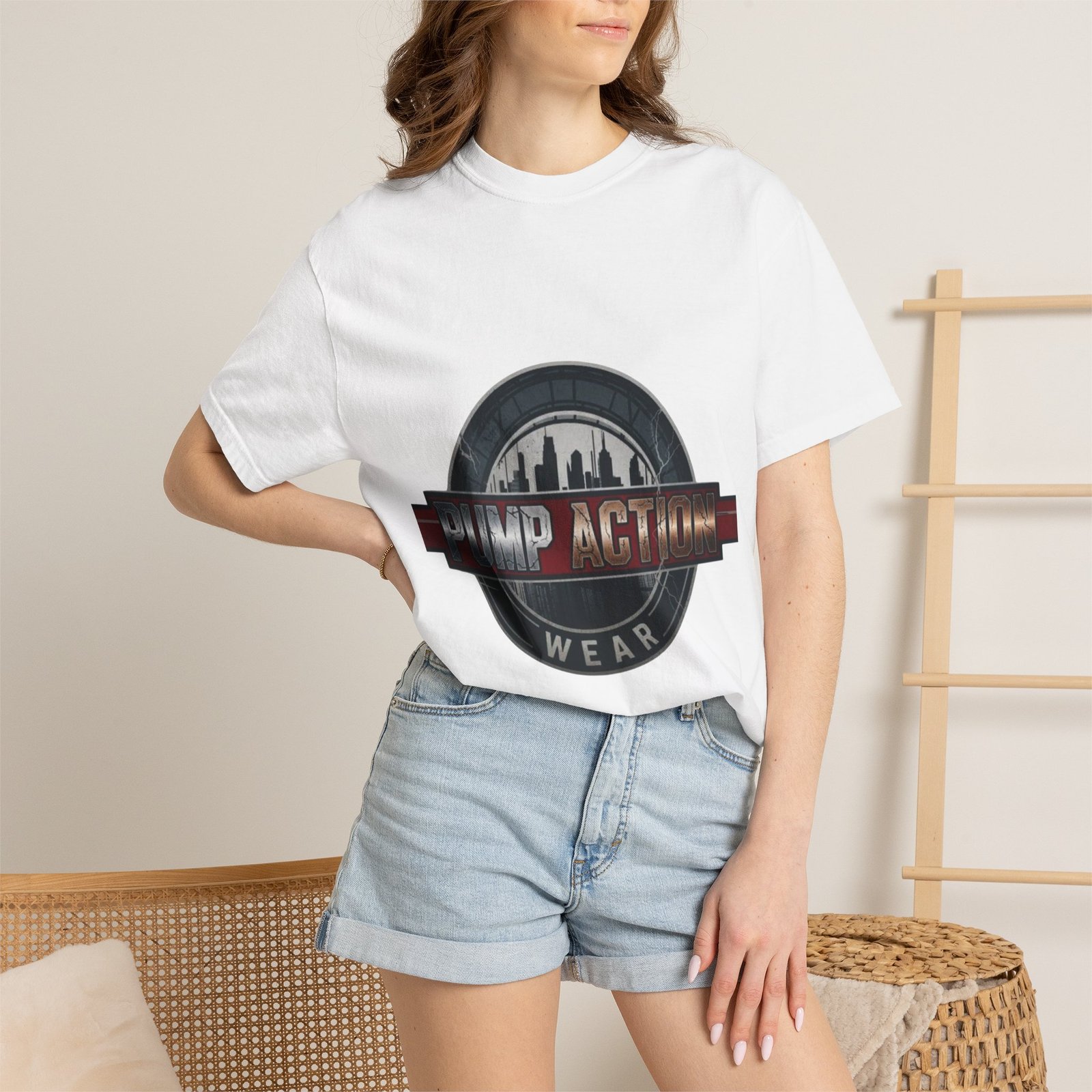 Pump Action Wear Logo T‑Shirt — Urban Fitness Gym Tee - Image 4