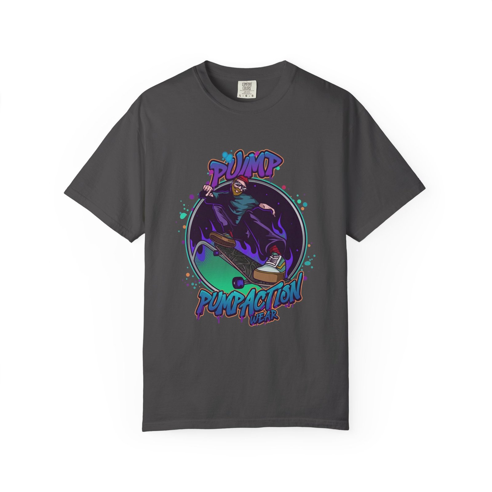 Skate Grim Reaper "Pump Funpaction" Graphic T-Shirt - Image 41