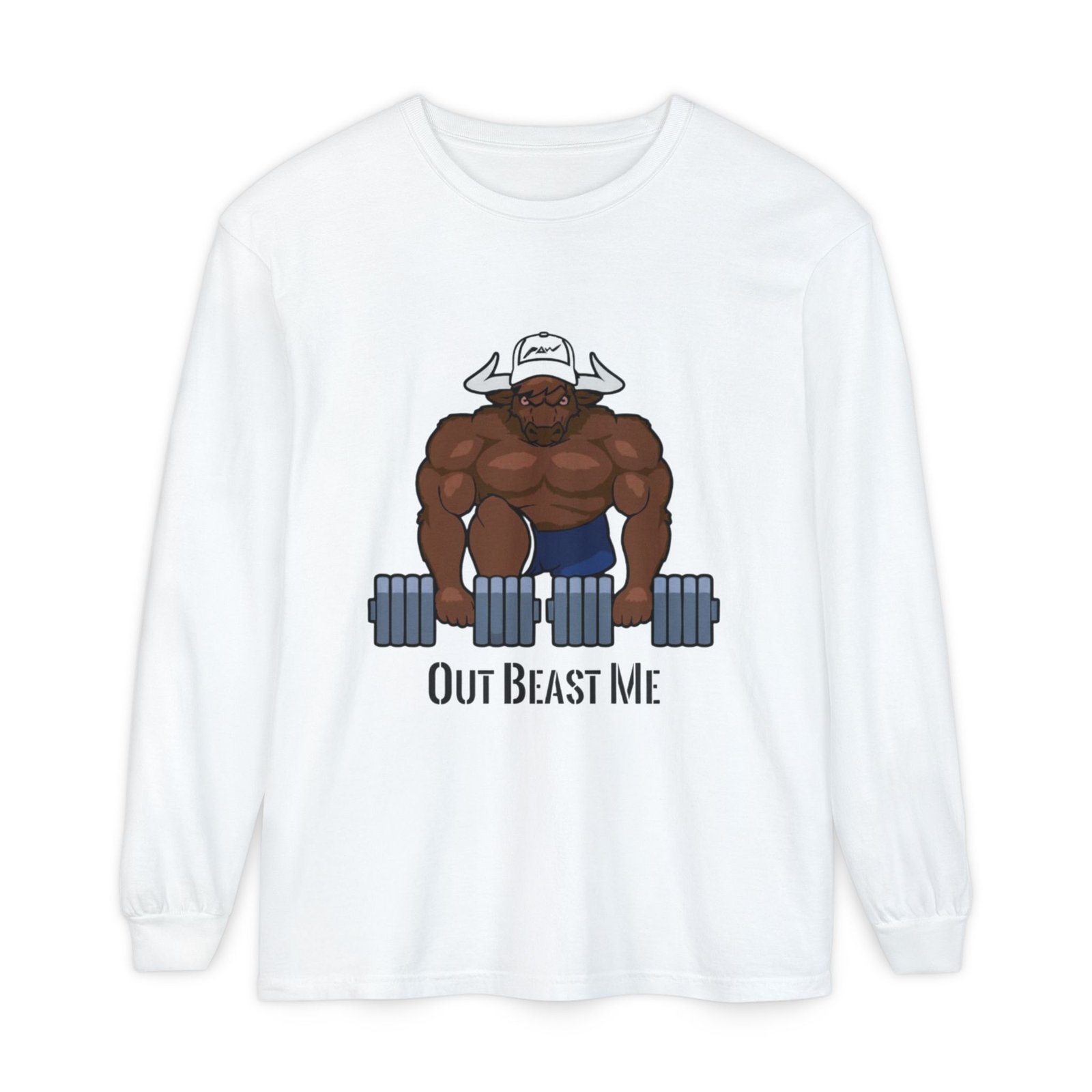 Out Beast Me Long Sleeve Shirt — Motivational Gym Tee
