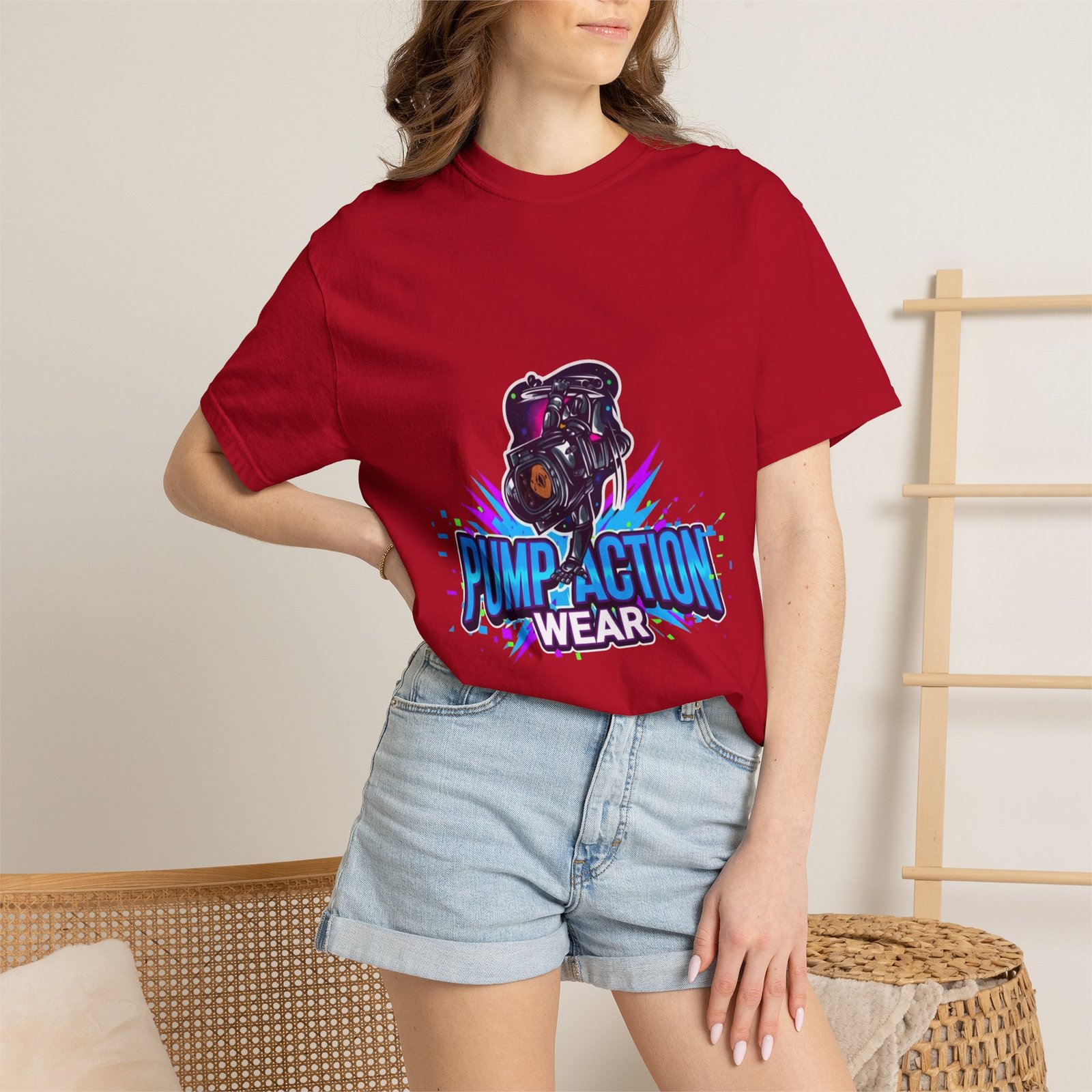 Pump Action Wear T-Shirt — Retro Gamer Streetwear Graphic Tee - Image 56