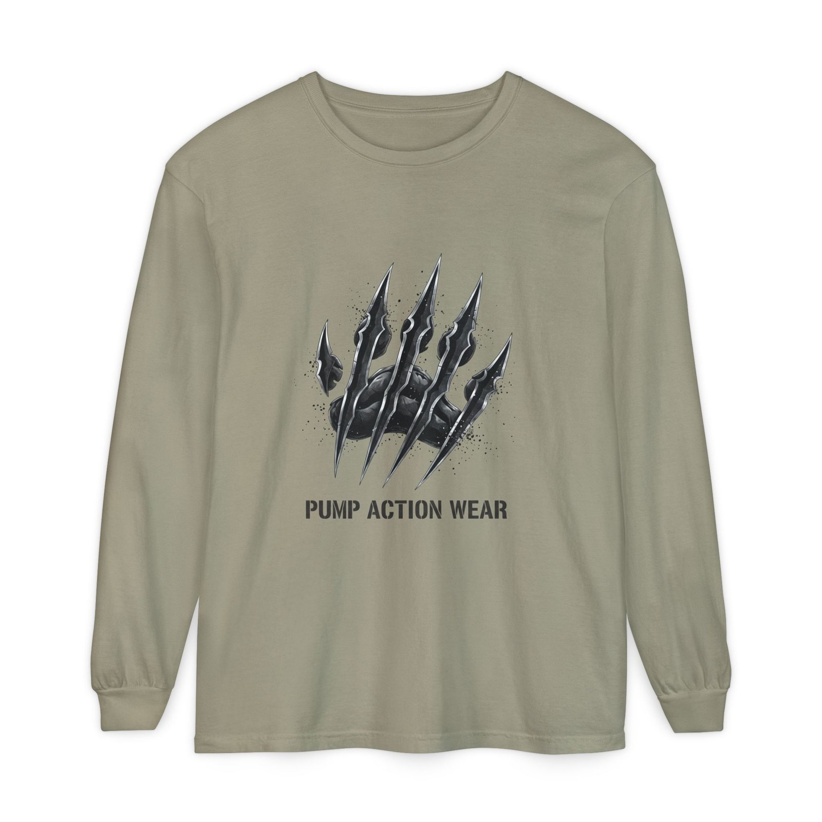 Pump Action Wear Long Sleeve T‑Shirt — Claw Mark Graphic Streetwear - Image 33