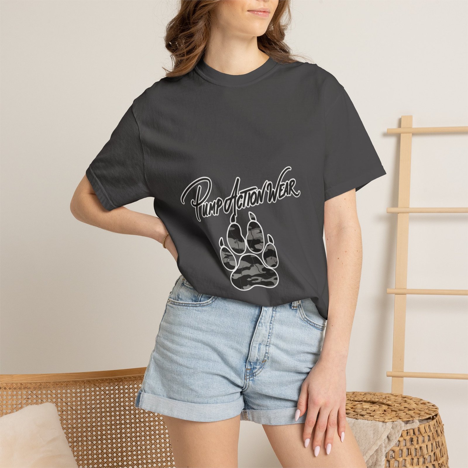 Pump Action Wear Paw Print T-Shirt — Graphic Casual Tee for Pet Lovers - Image 44
