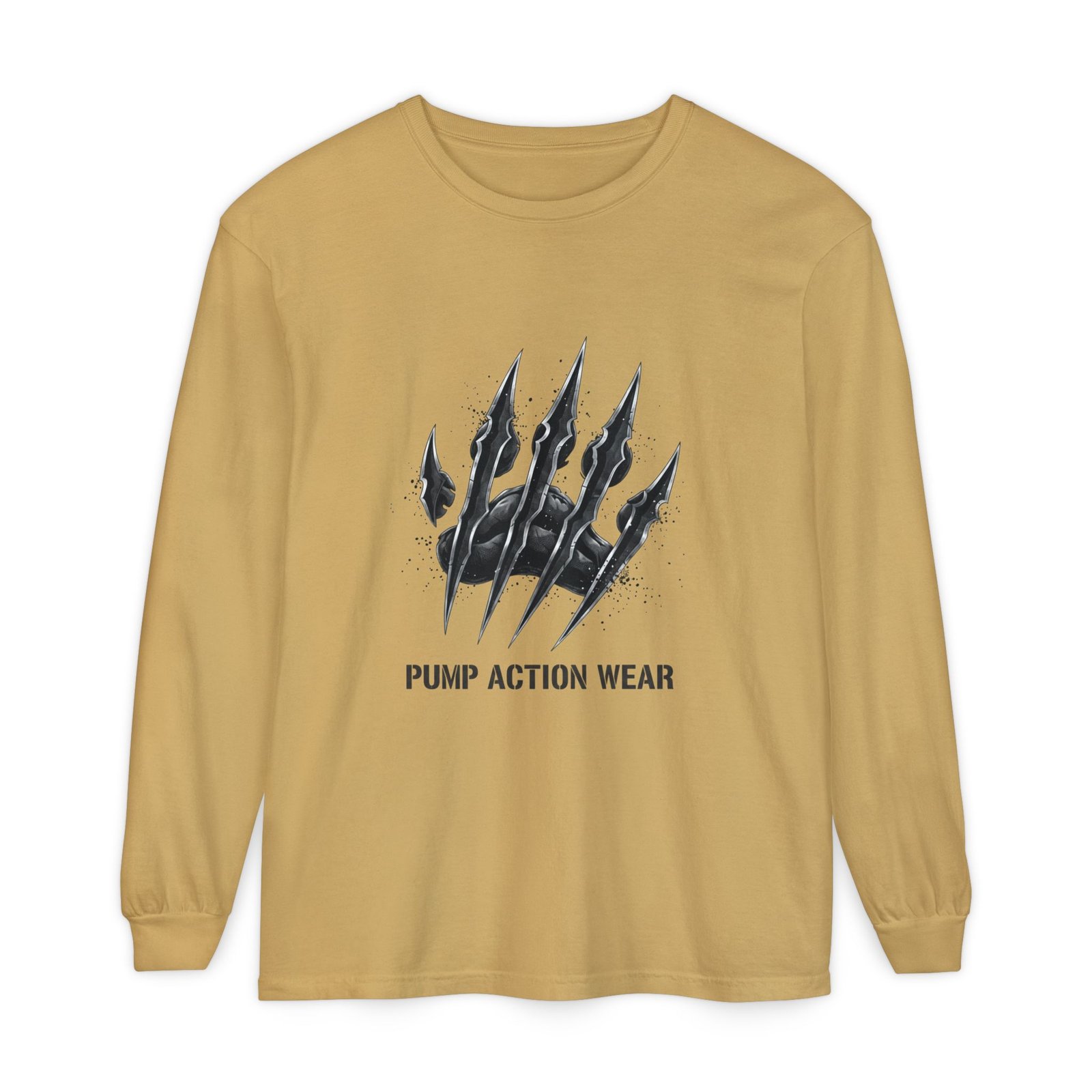Pump Action Wear Long Sleeve T‑Shirt — Claw Mark Graphic Streetwear - Image 21