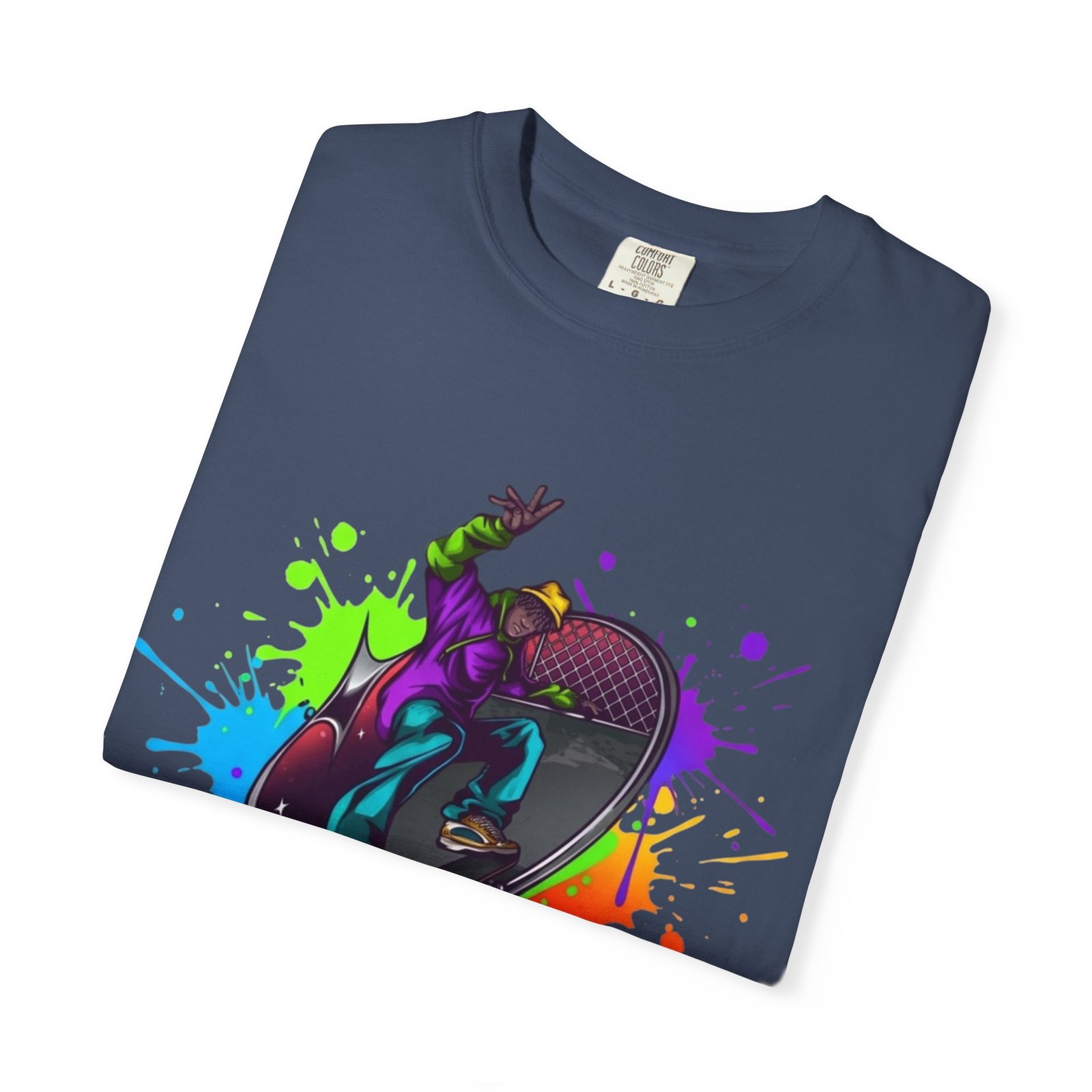 T-Shirt — 'Pump Action Wear' Colorful DJ Turntable Graphic Tee - Image 39