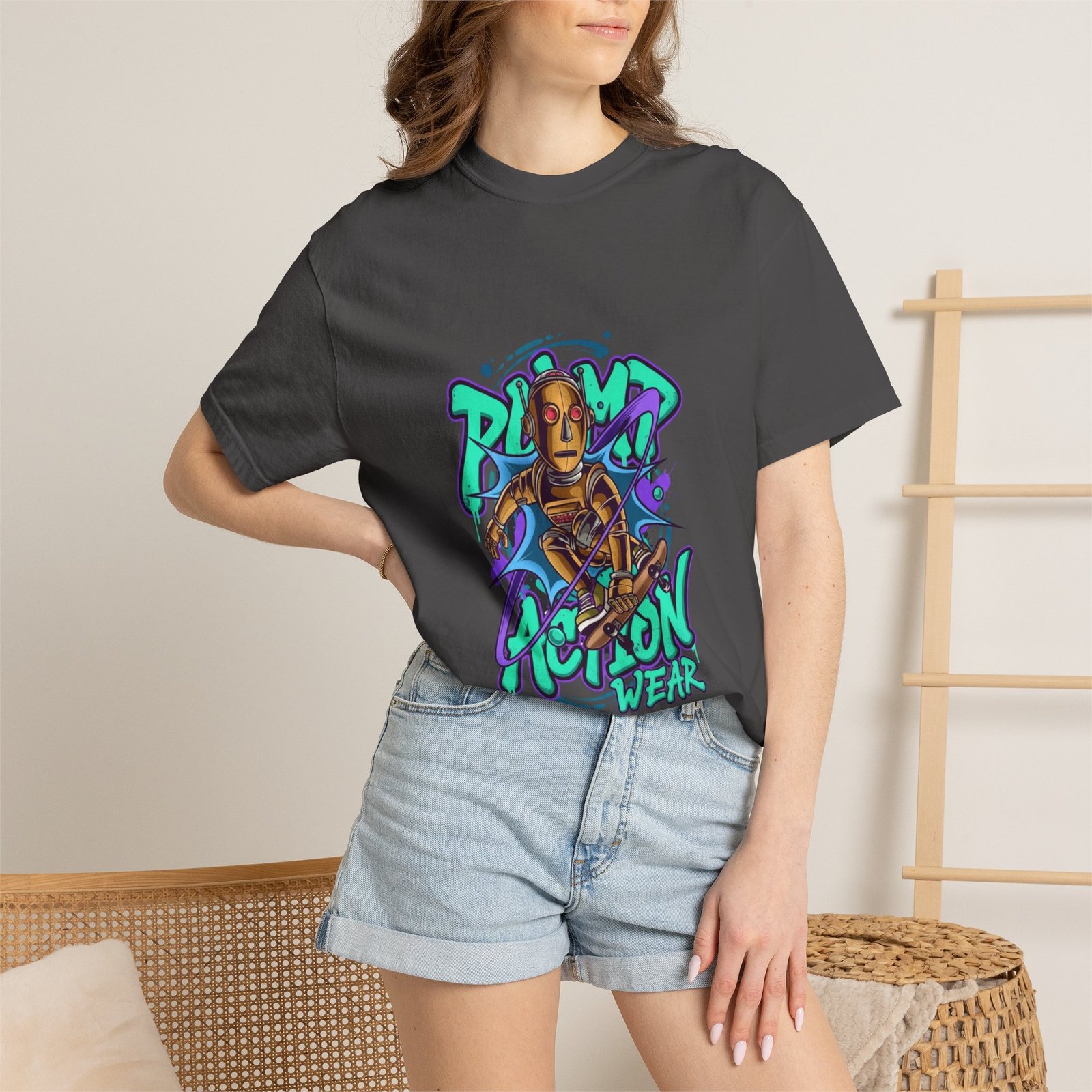 Streetwear T-Shirt — "Playa Action Wear" Graphic Tee (Urban Graffiti Style) - Image 44